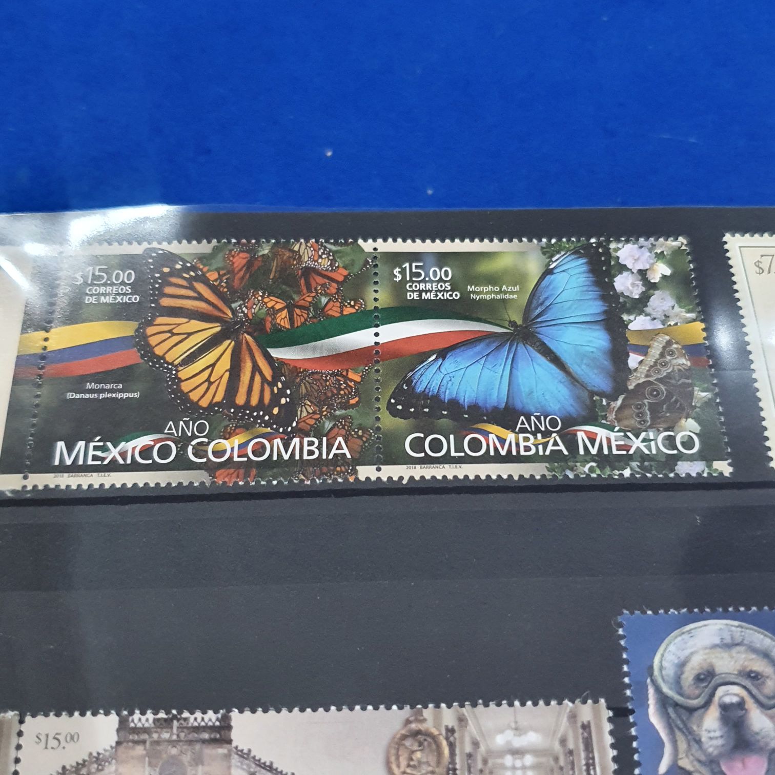 México Colombia  stamp collectible - Main Image 2