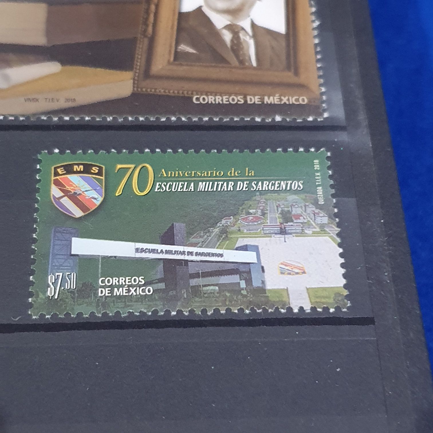 70 Aniversario De La Escuela Militar De Sargentos  stamp collectible - Main Image 2