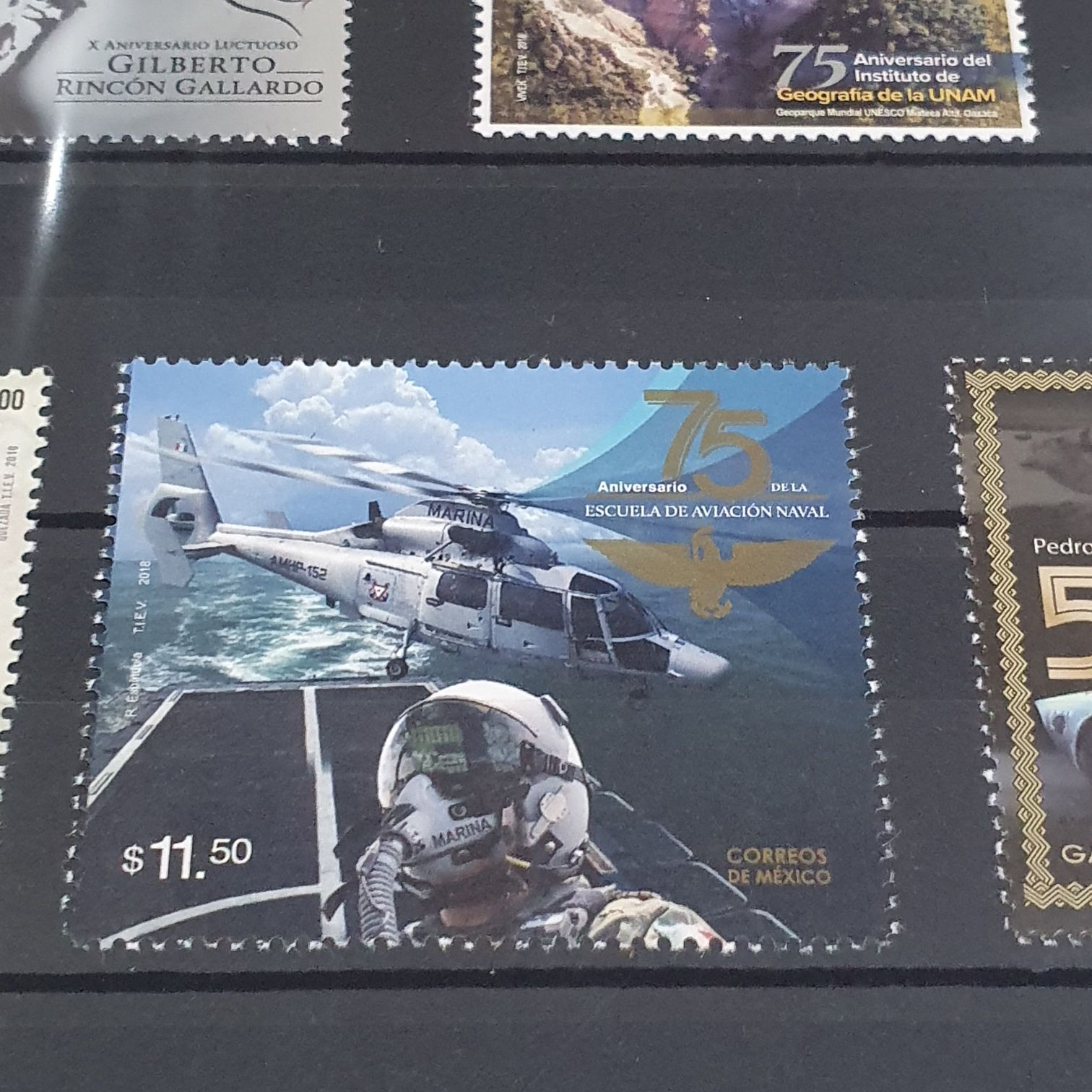 75 Aniversario De La Escuela De Aviación Naval  stamp collectible - Main Image 2