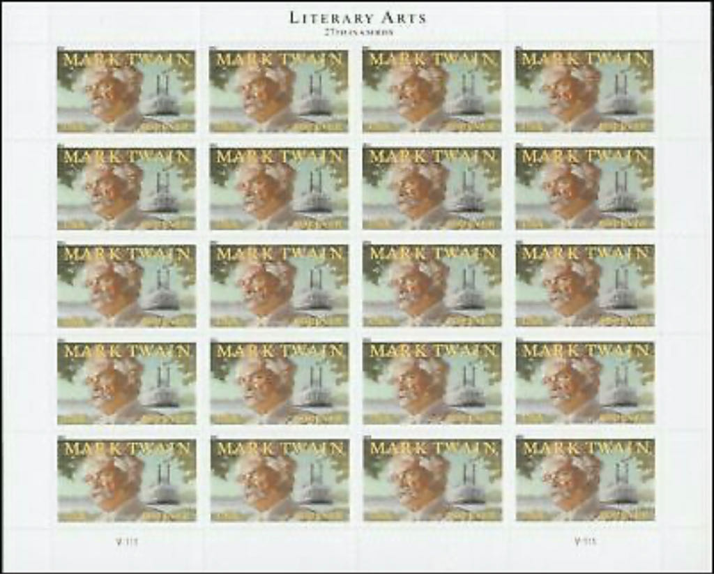 4545 Literary Arts — Mark Twain [FOREVER]  stamp collectible - Main Image 2