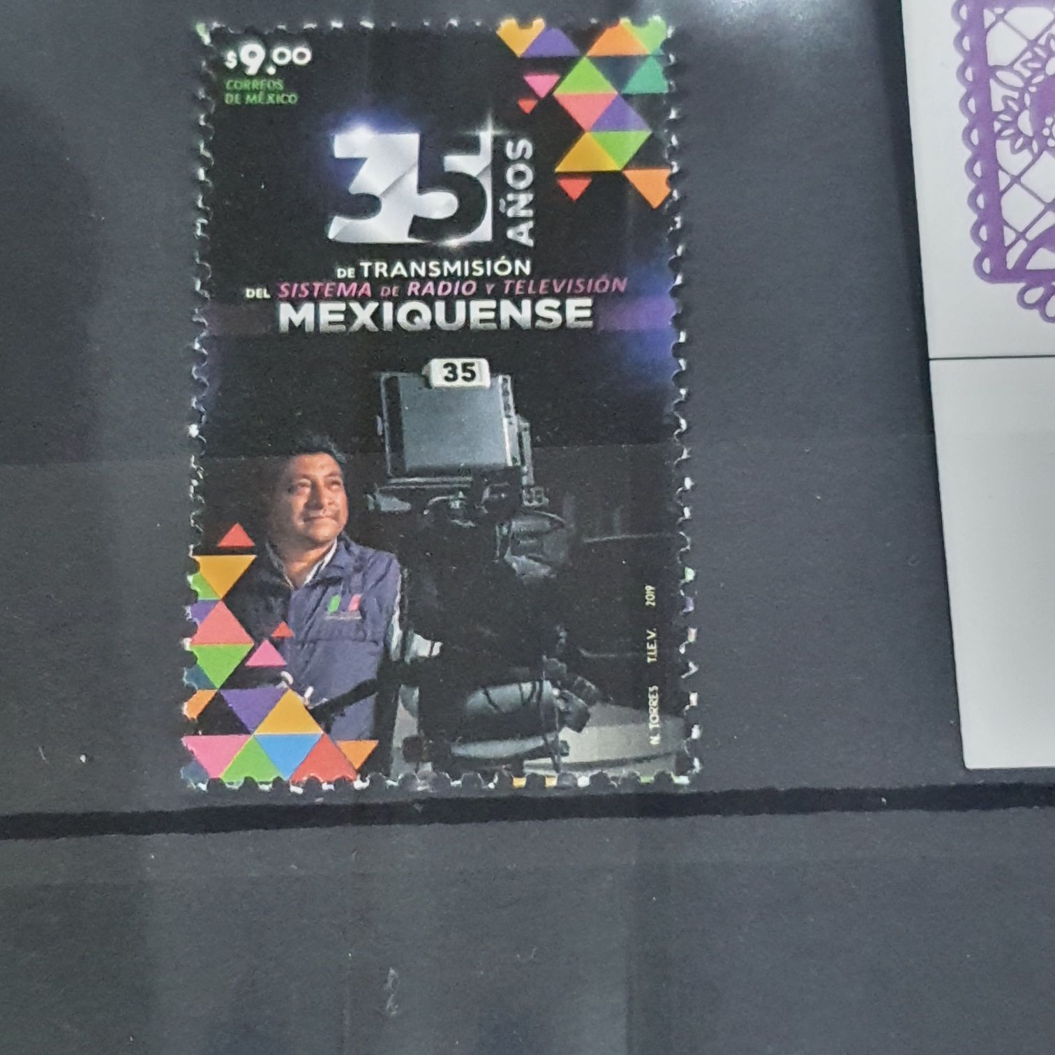 5 Años De Sistema De Radio Y Televisión Mexiquense  stamp collectible - Main Image 2