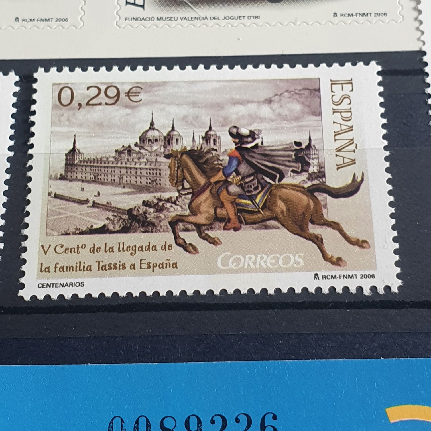 V Cent De La Llegada De La Familia Tassis A España  stamp collectible - Main Image 2