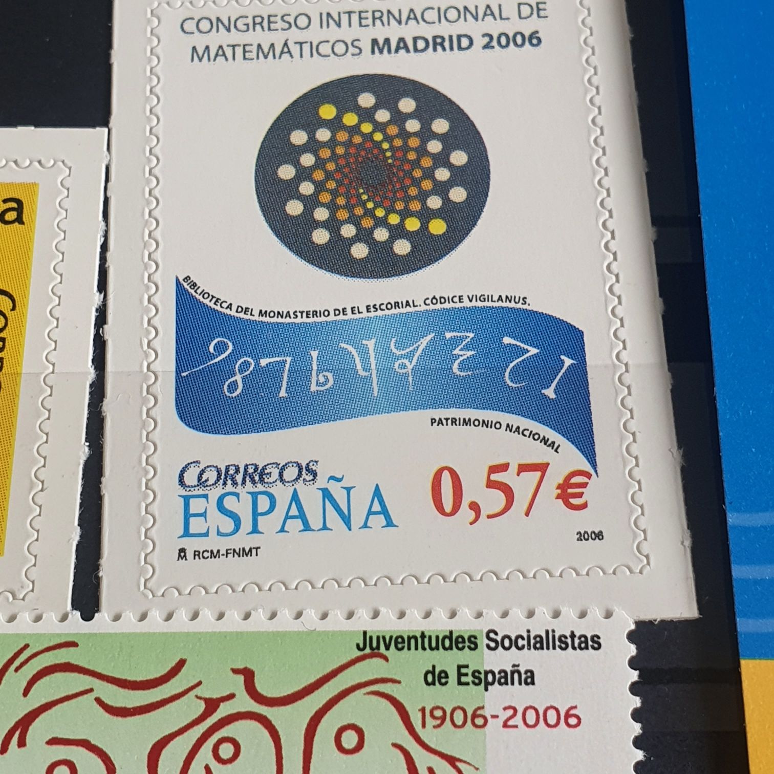 Congreso Internacional De Matematico Madrid  stamp collectible - Main Image 2