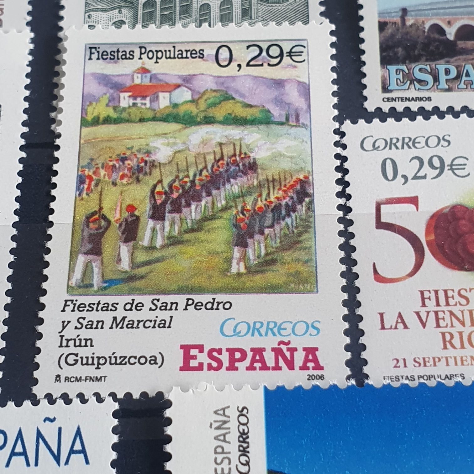 Fiestas De San Pedro Y San Marcial  stamp collectible - Main Image 2