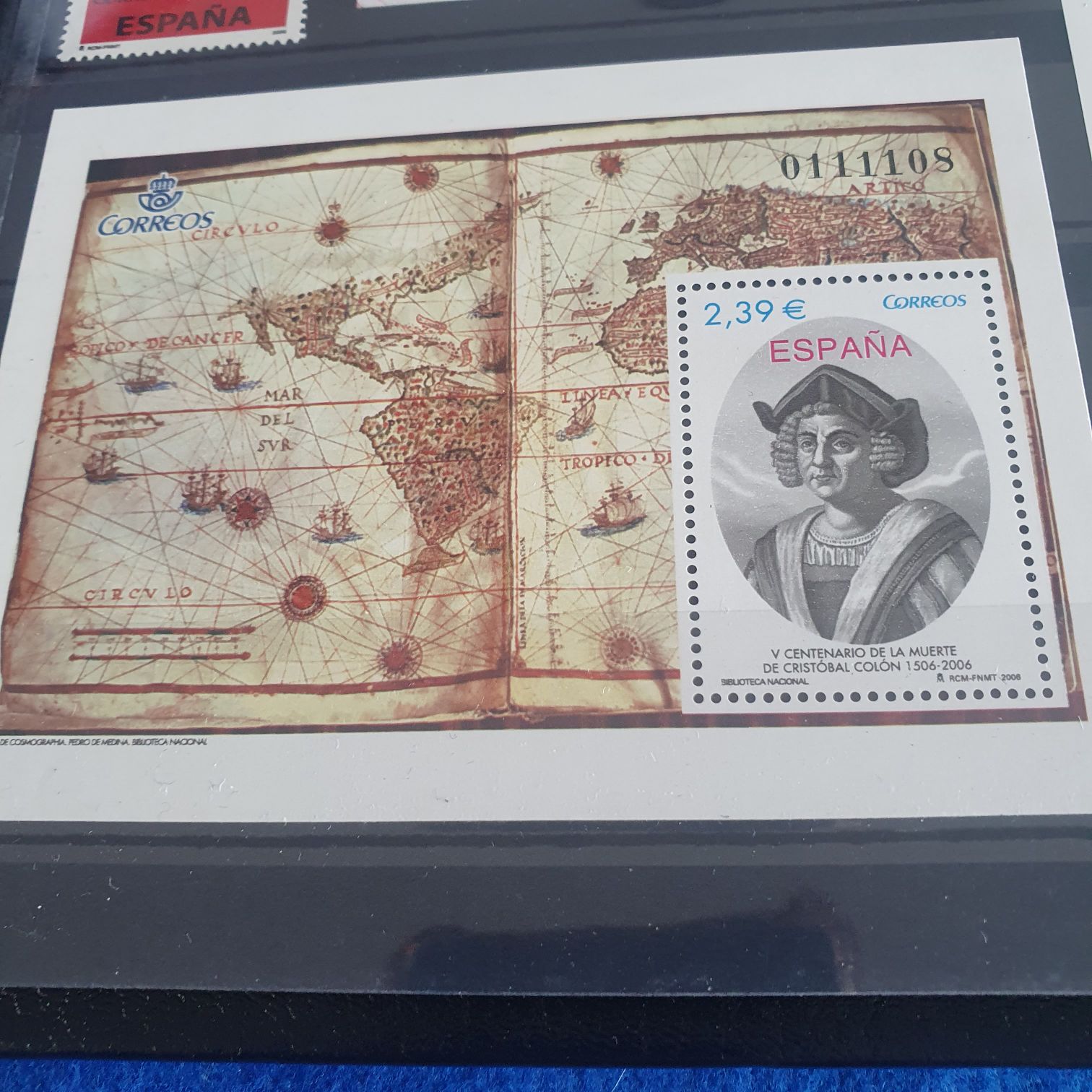 V Centenario De La Muerte De Cristobal Colón  stamp collectible - Main Image 2