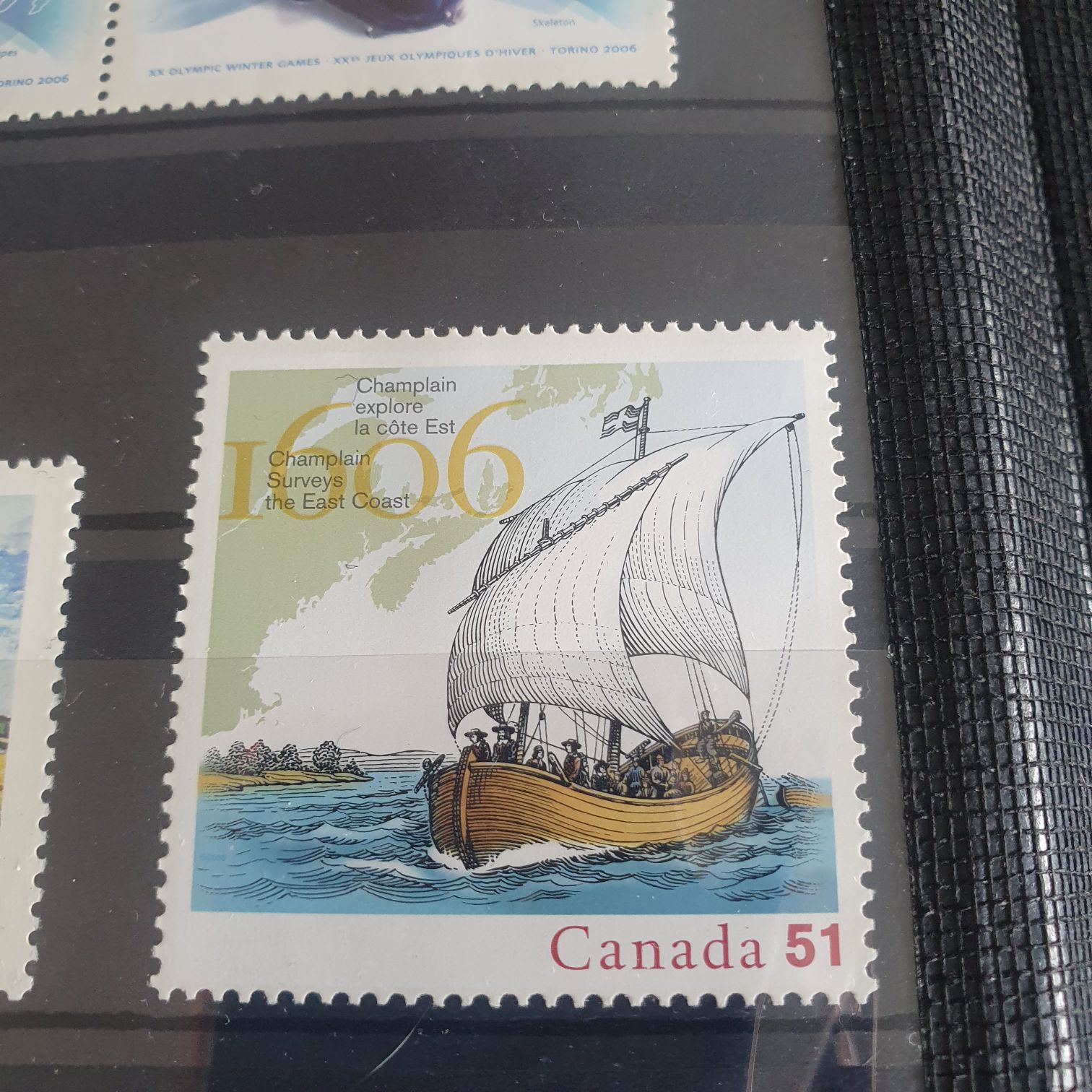 Champlain Explore La Cote Est  stamp collectible - Main Image 2