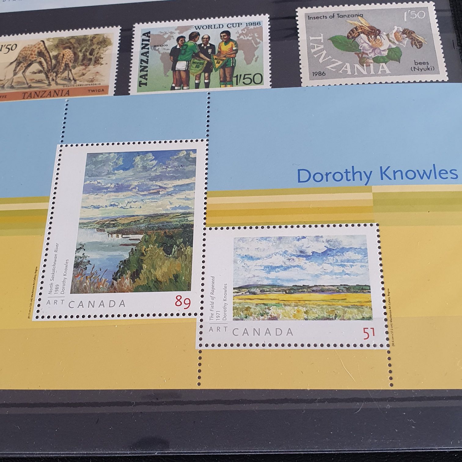 244.   2/- Brown Rock Carving