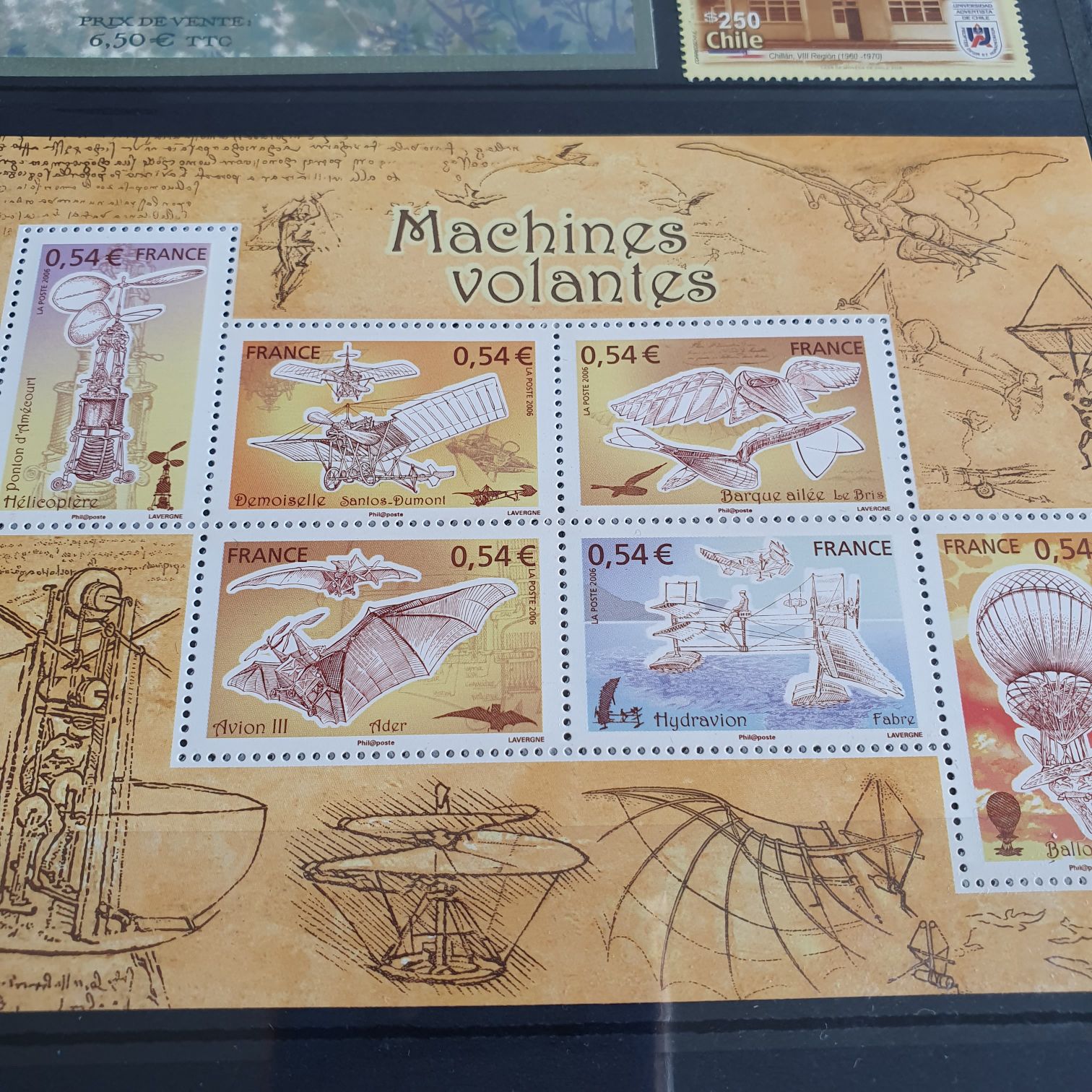Machines Volantes  stamp collectible - Main Image 2