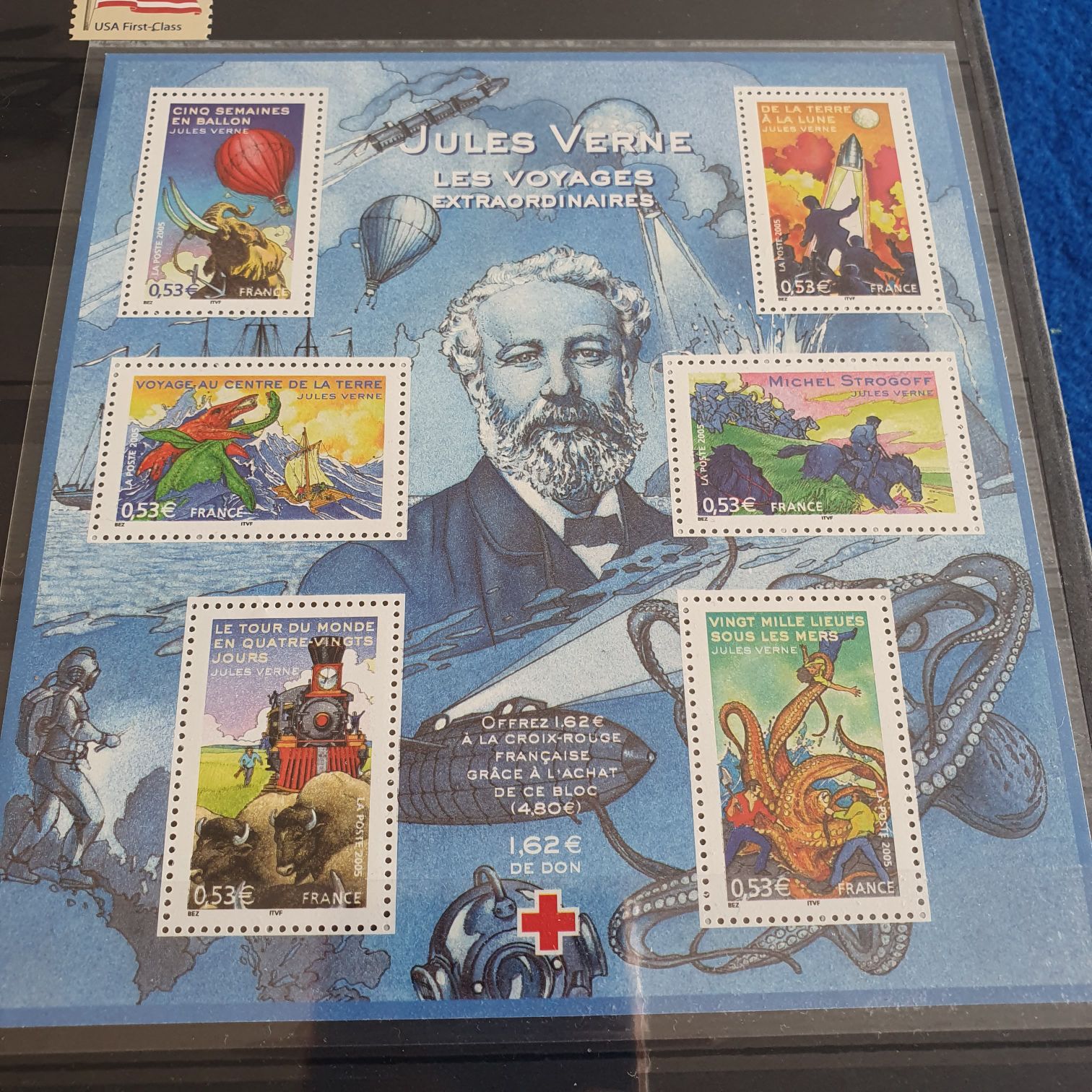 Jules Verne  stamp collectible - Main Image 2