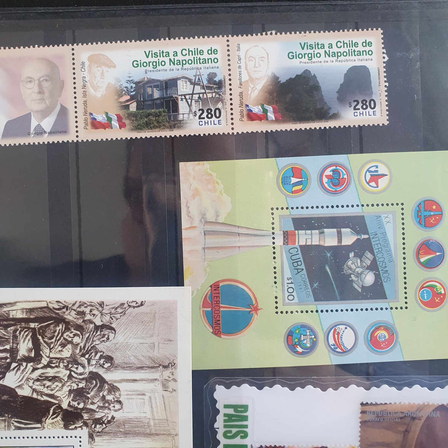 Visita A Chilen De Giorgio Napolitano  stamp collectible - Main Image 2