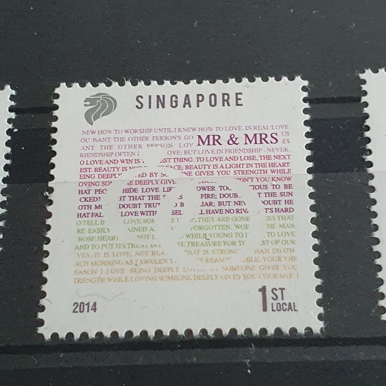 Mr & Mrs  stamp collectible - Main Image 2