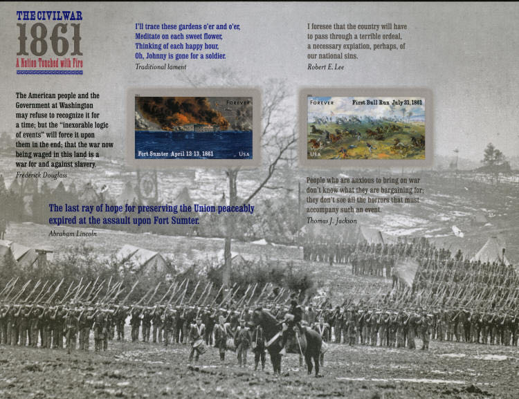 4522 The Civil War — 1861: Fort Sumter [FOREVER]  stamp collectible - Main Image 2