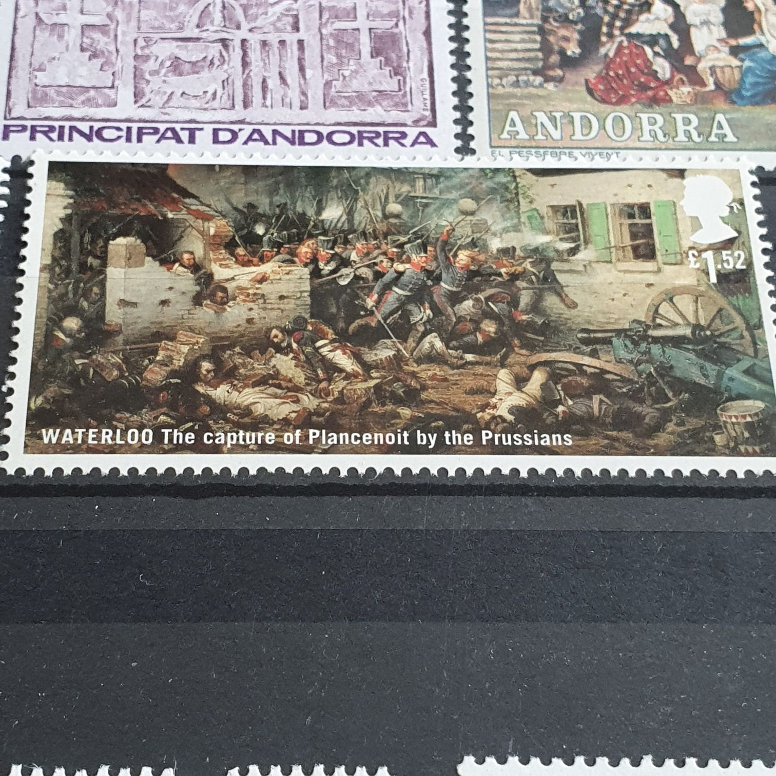 Wsterloo The Capture Of Placenoit By The Prussians  stamp collectible - Main Image 2
