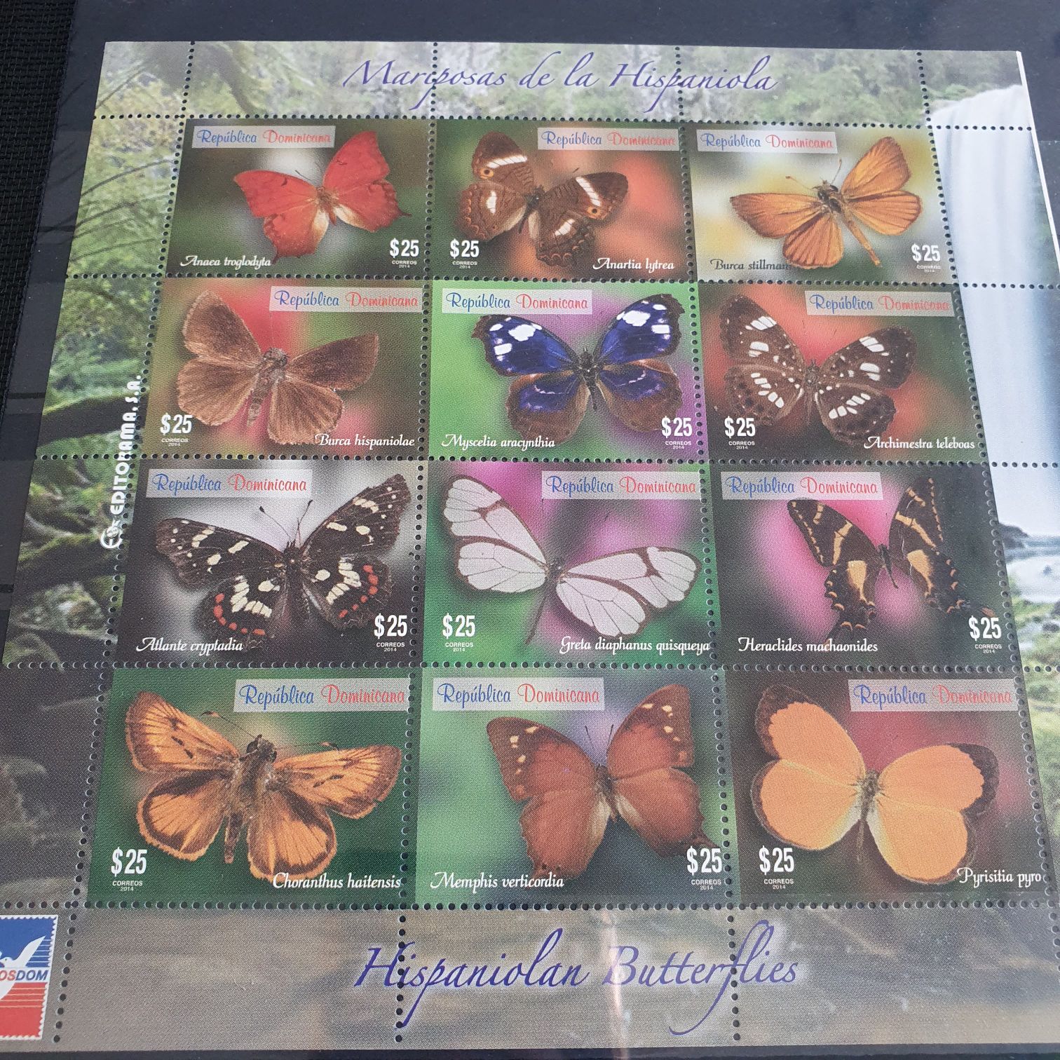 Mariposas De La Hispaniola  stamp collectible - Main Image 2