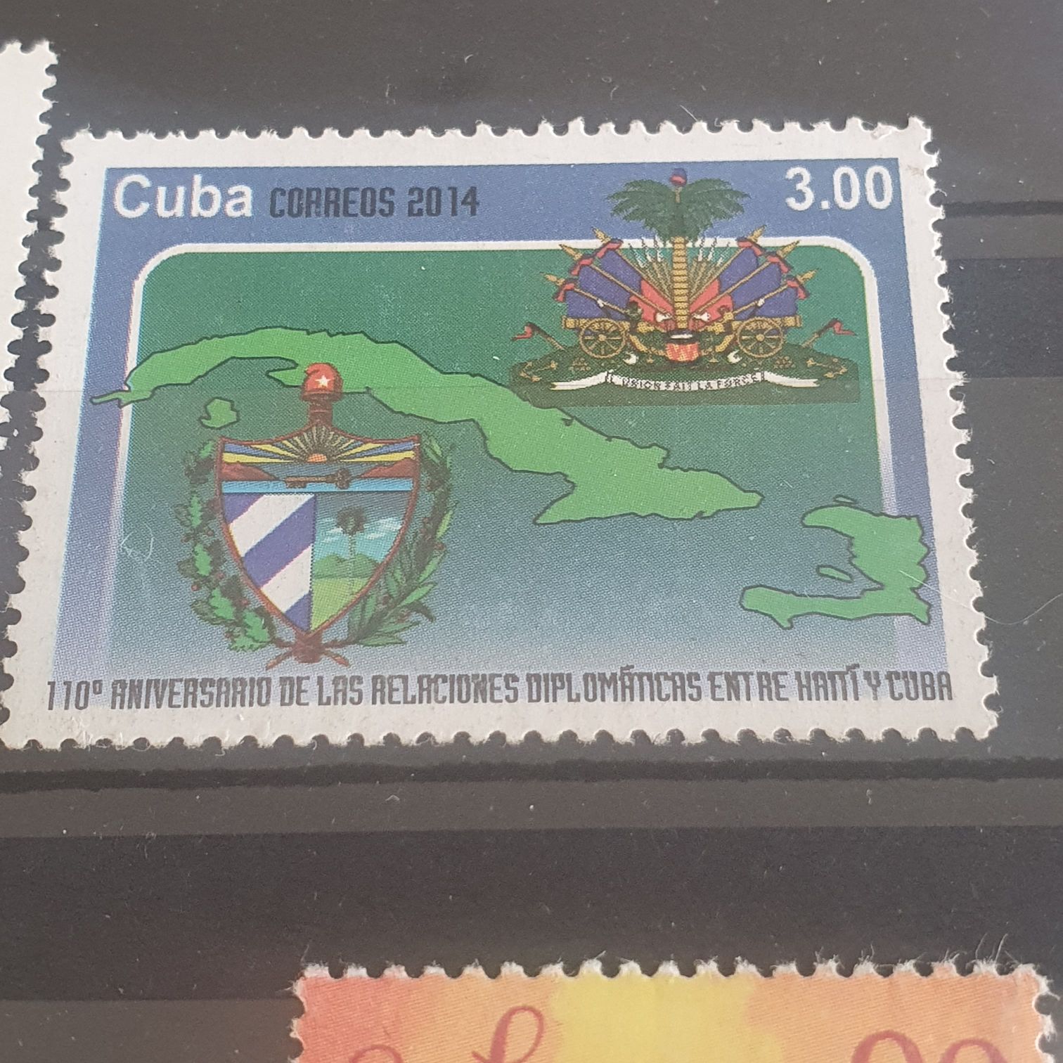 110 Aniversario De Las Relaciones Diplomáticas Entre Haití Y Cuba  stamp collectible - Main Image 2