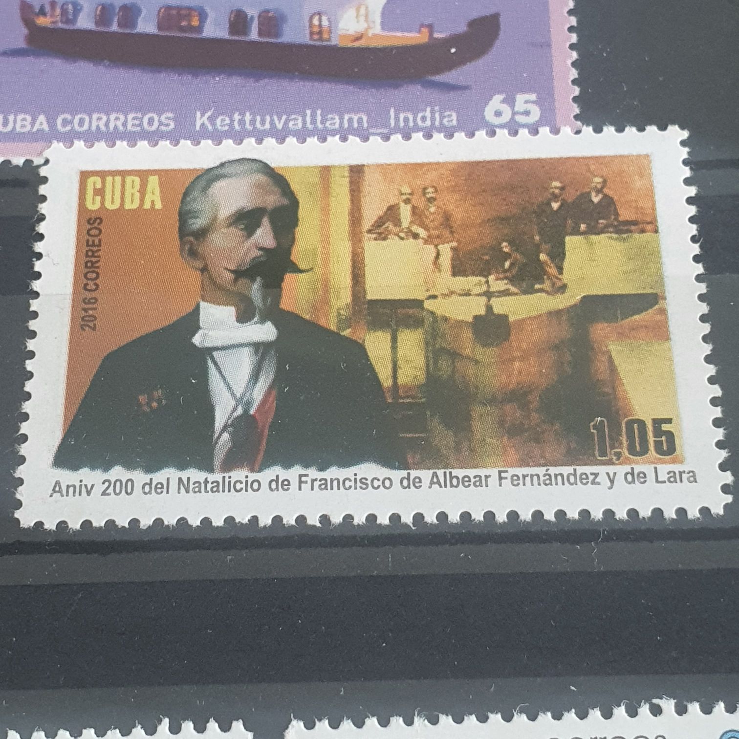 Aniversario 200 Del Natalicio De Francisco De Albear Fernandez De Lara  stamp collectible - Main Image 2