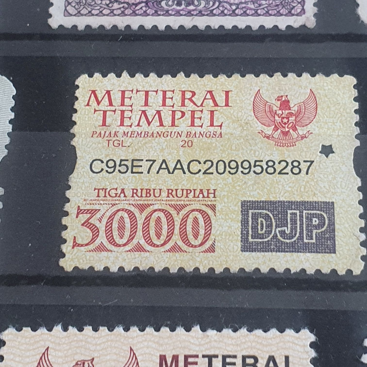 Meterai Tempel  stamp collectible - Main Image 2