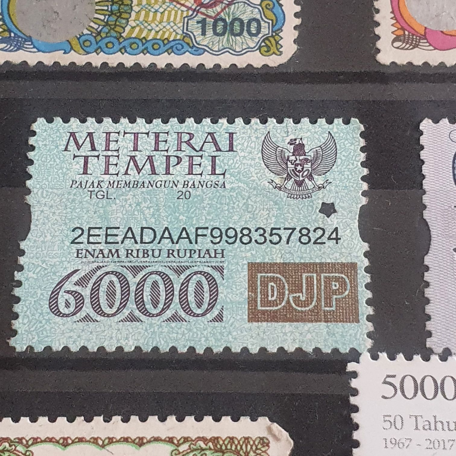 Meterai Tempel  stamp collectible - Main Image 2