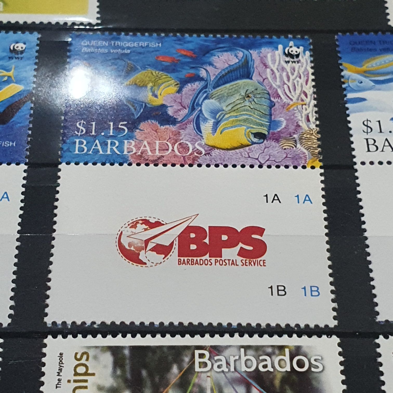 Queen Triggerfish  stamp collectible - Main Image 2