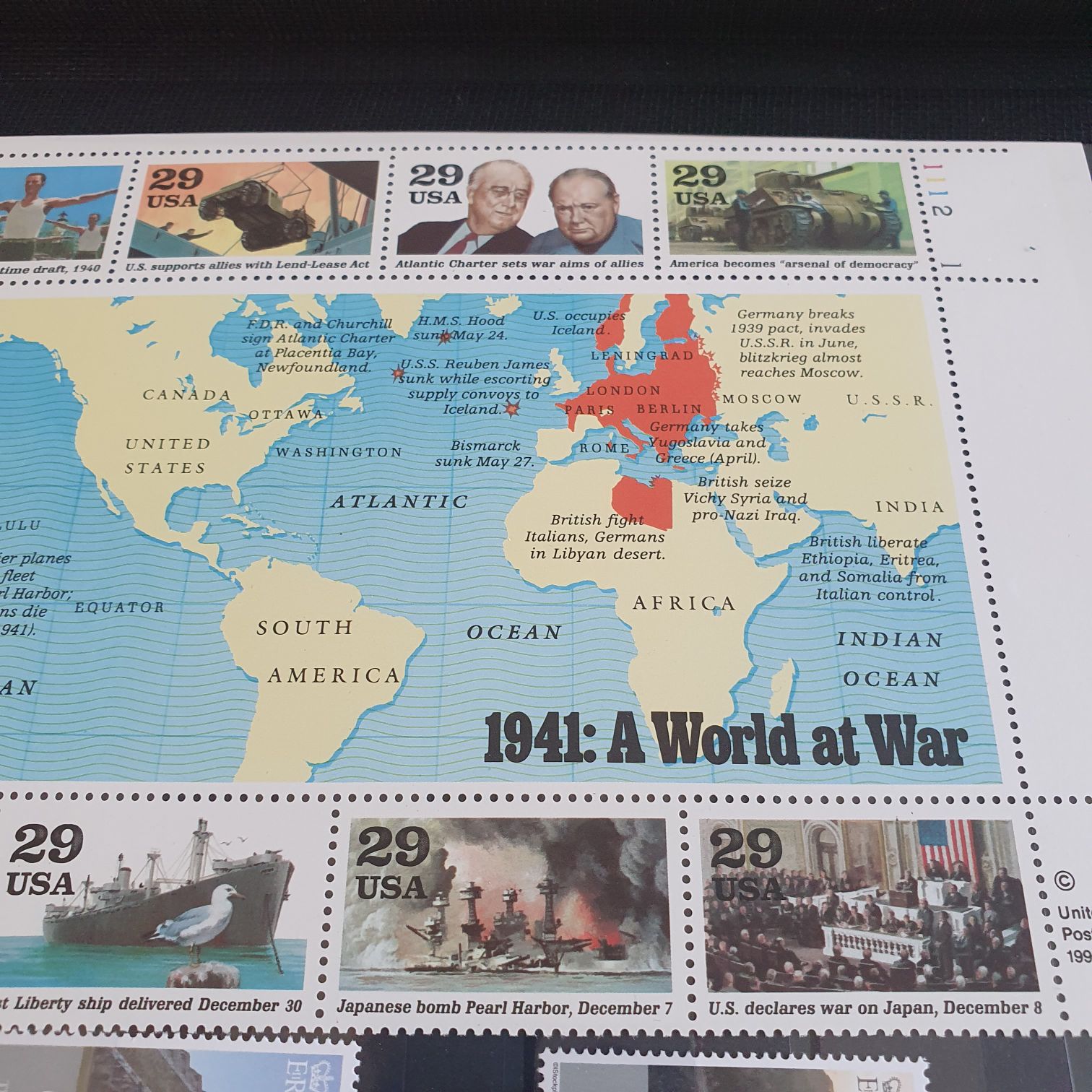 A World At War  stamp collectible - Main Image 2