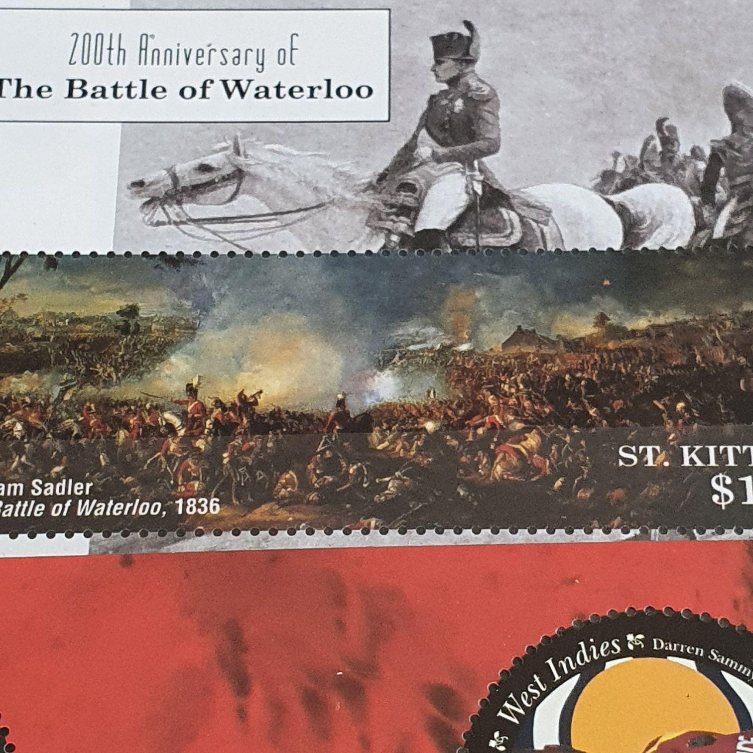 The Battle Of Waterloo  stamp collectible - Main Image 2