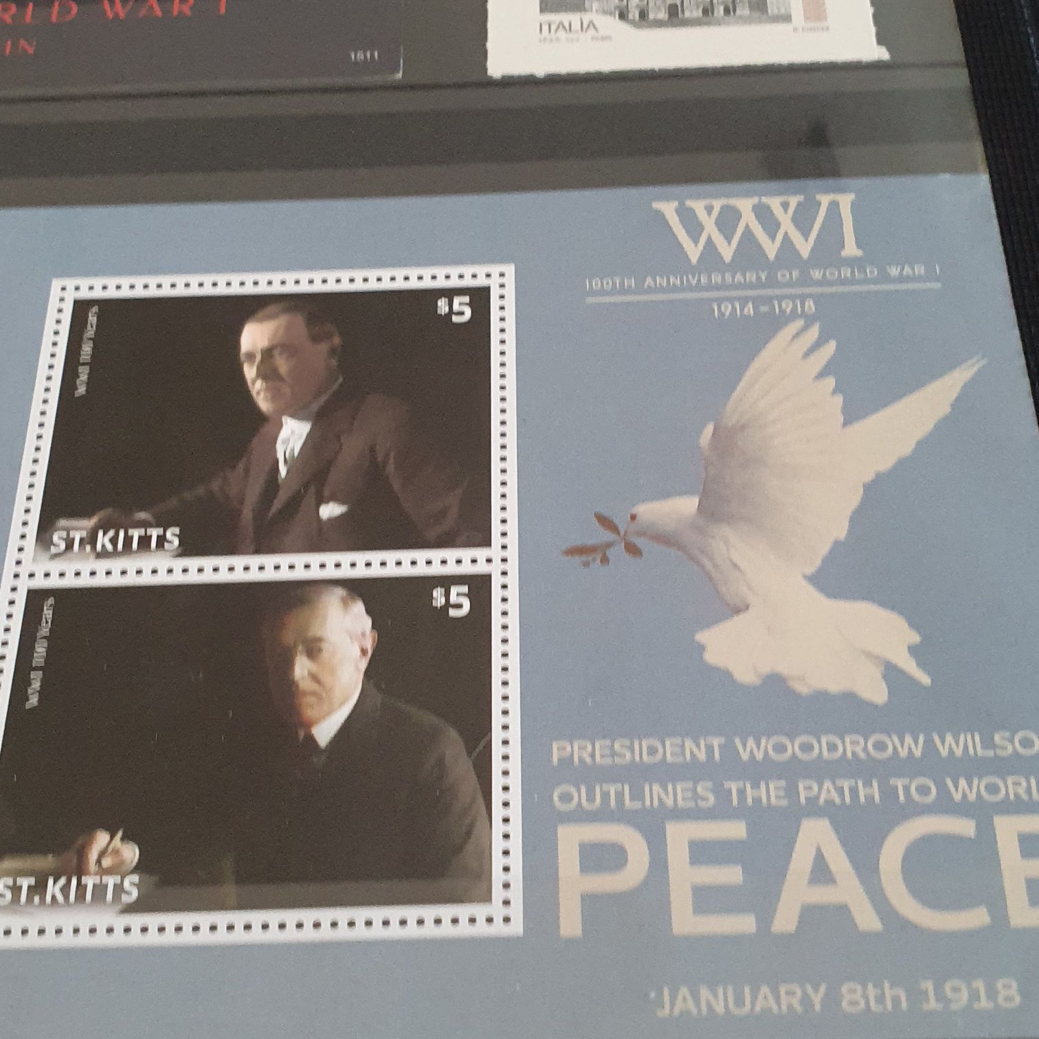 President Woodrow Wilson  stamp collectible - Main Image 2