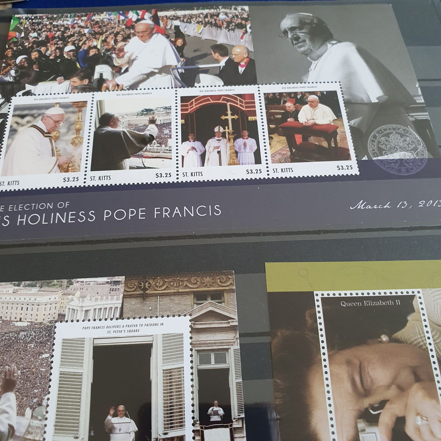 The Election Of His Holiness Pope Francis  stamp collectible - Main Image 2