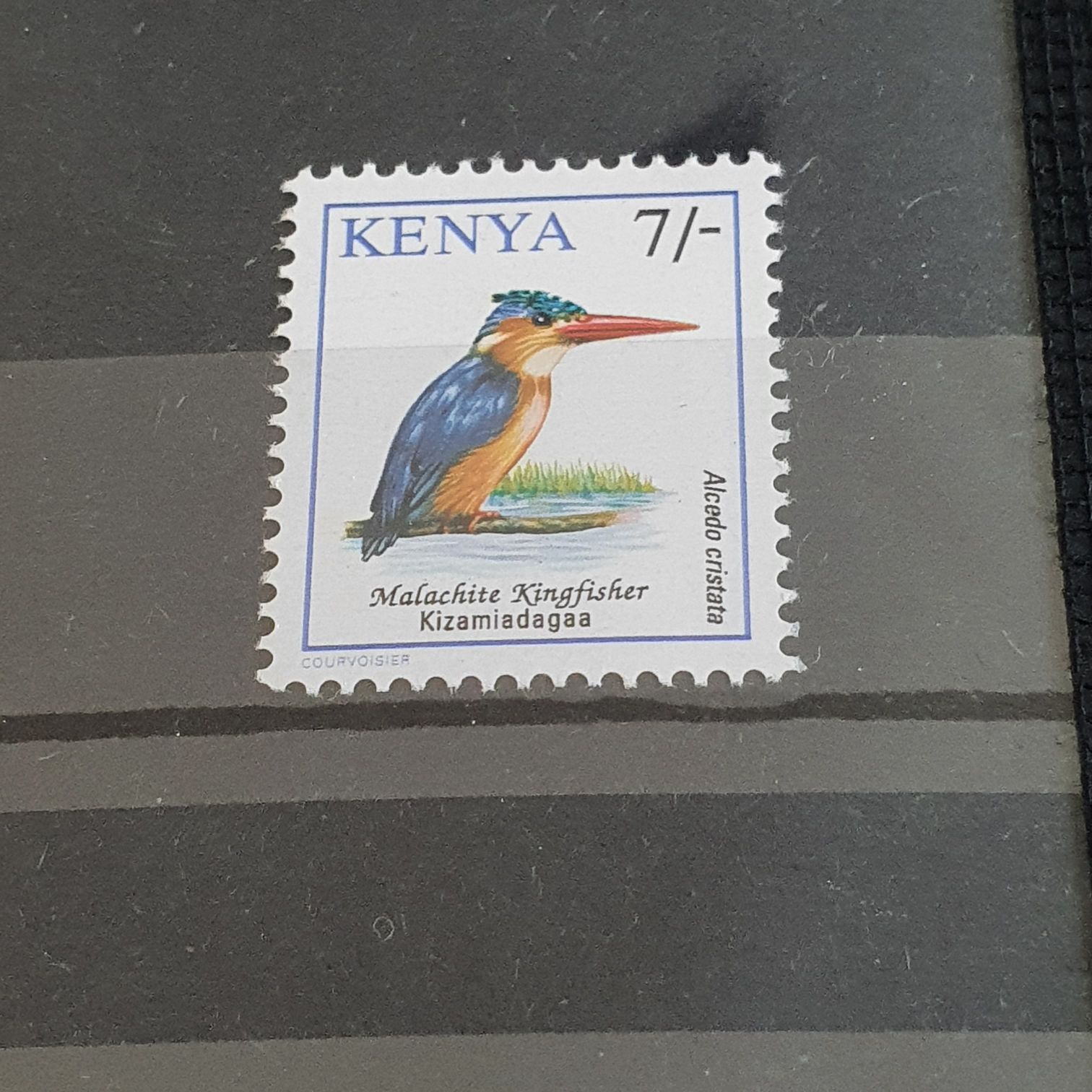 Malachite King Fisher  stamp collectible - Main Image 2