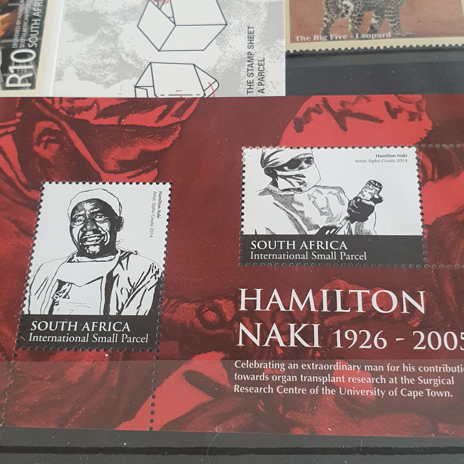 Hamilton Naki  stamp collectible - Main Image 2