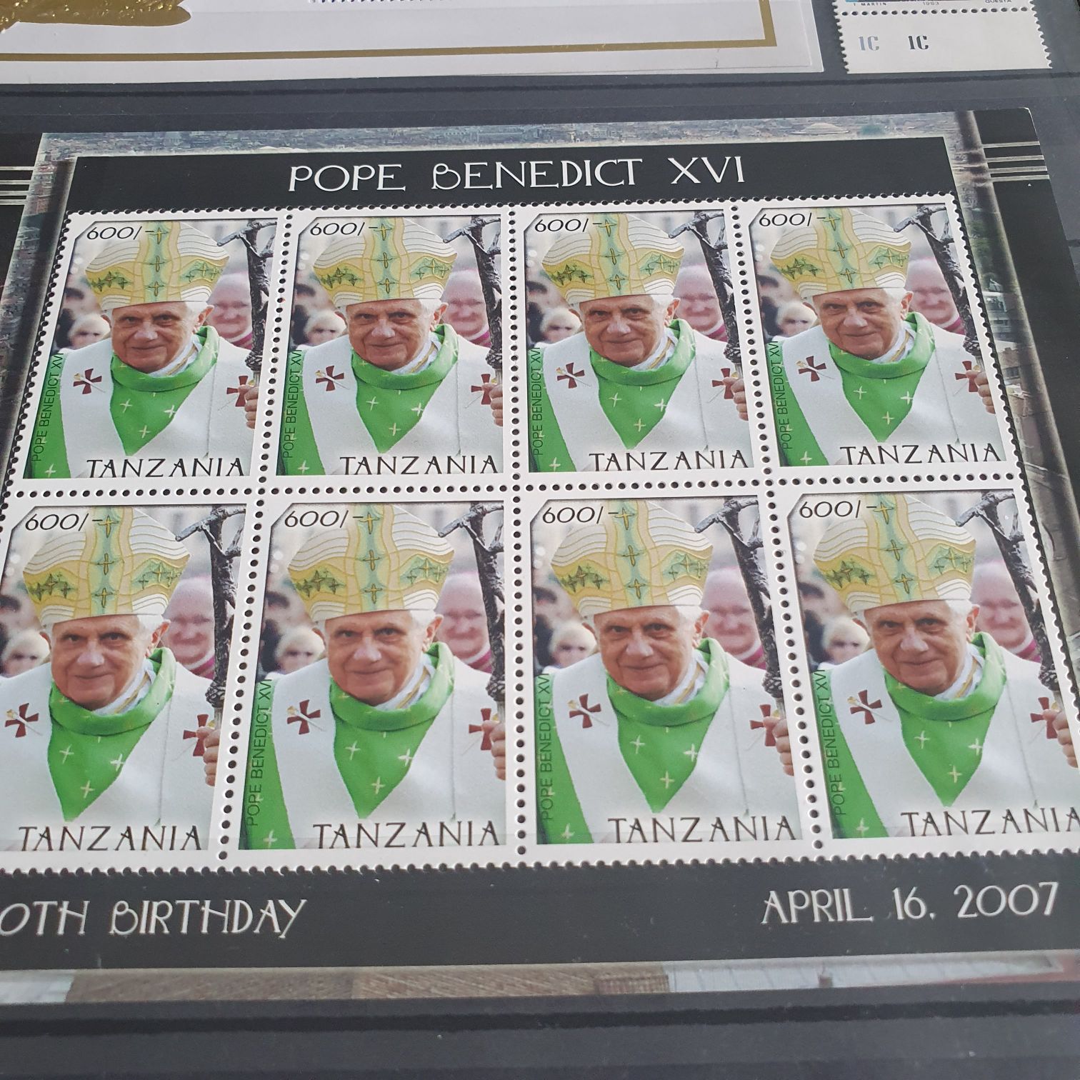 Pope Benedict XVI  stamp collectible - Main Image 2