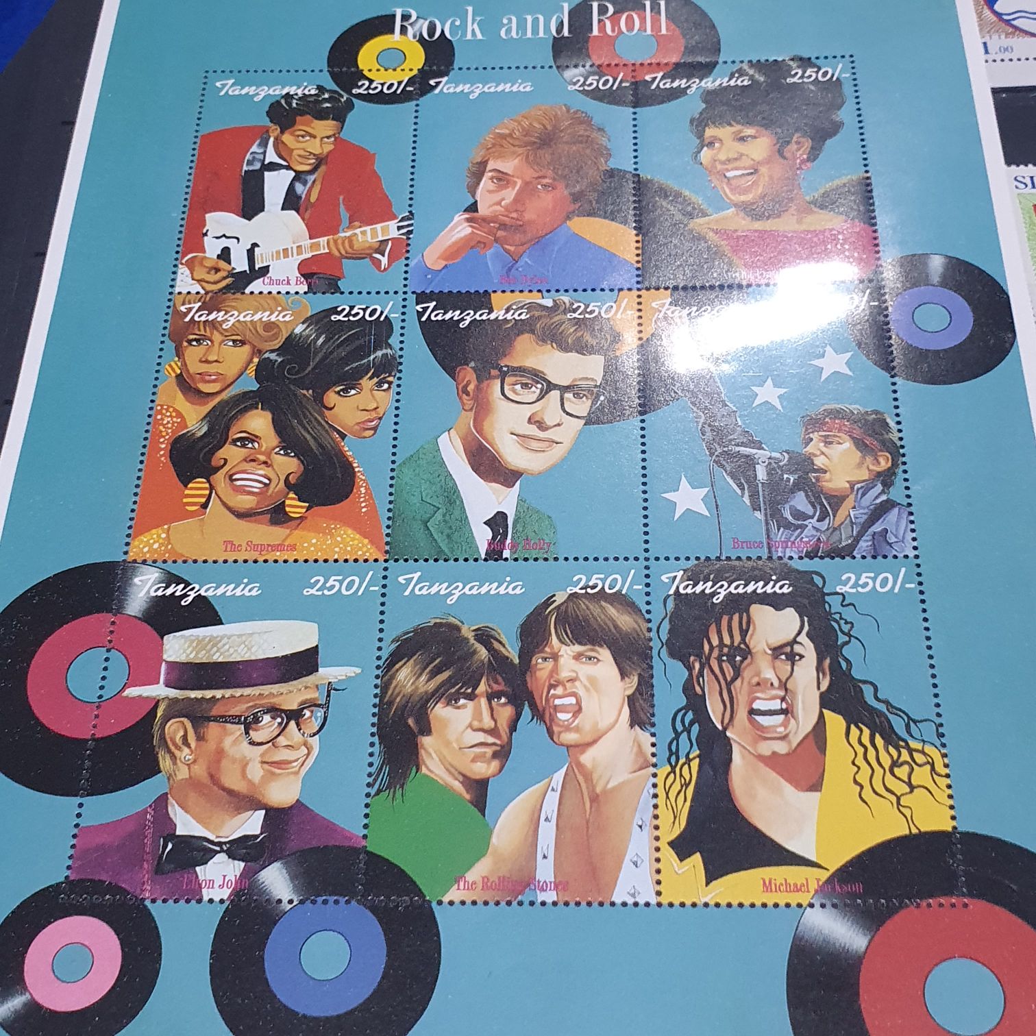 Rock And Roll  stamp collectible - Main Image 2