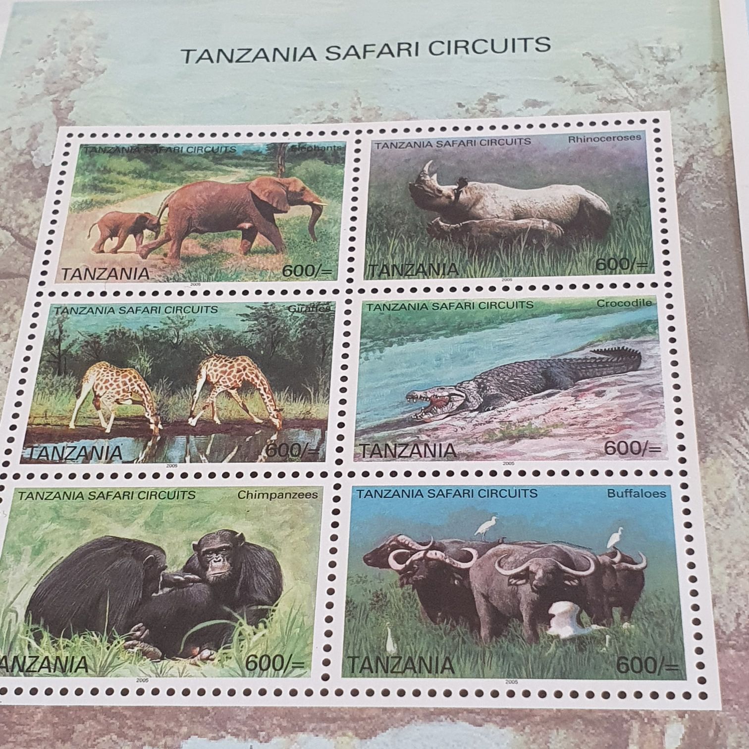 Tanzania Safari Circuits  stamp collectible - Main Image 2