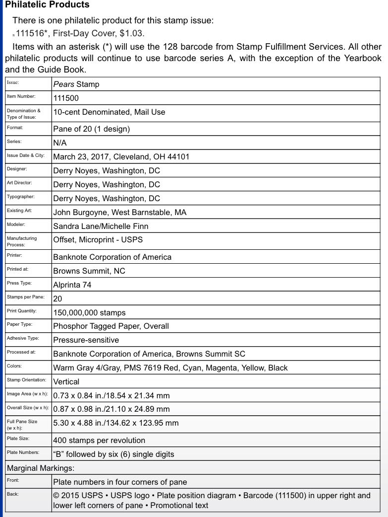 Pears Stamp 111500  stamp collectible [Barcode 111500] - Main Image 4