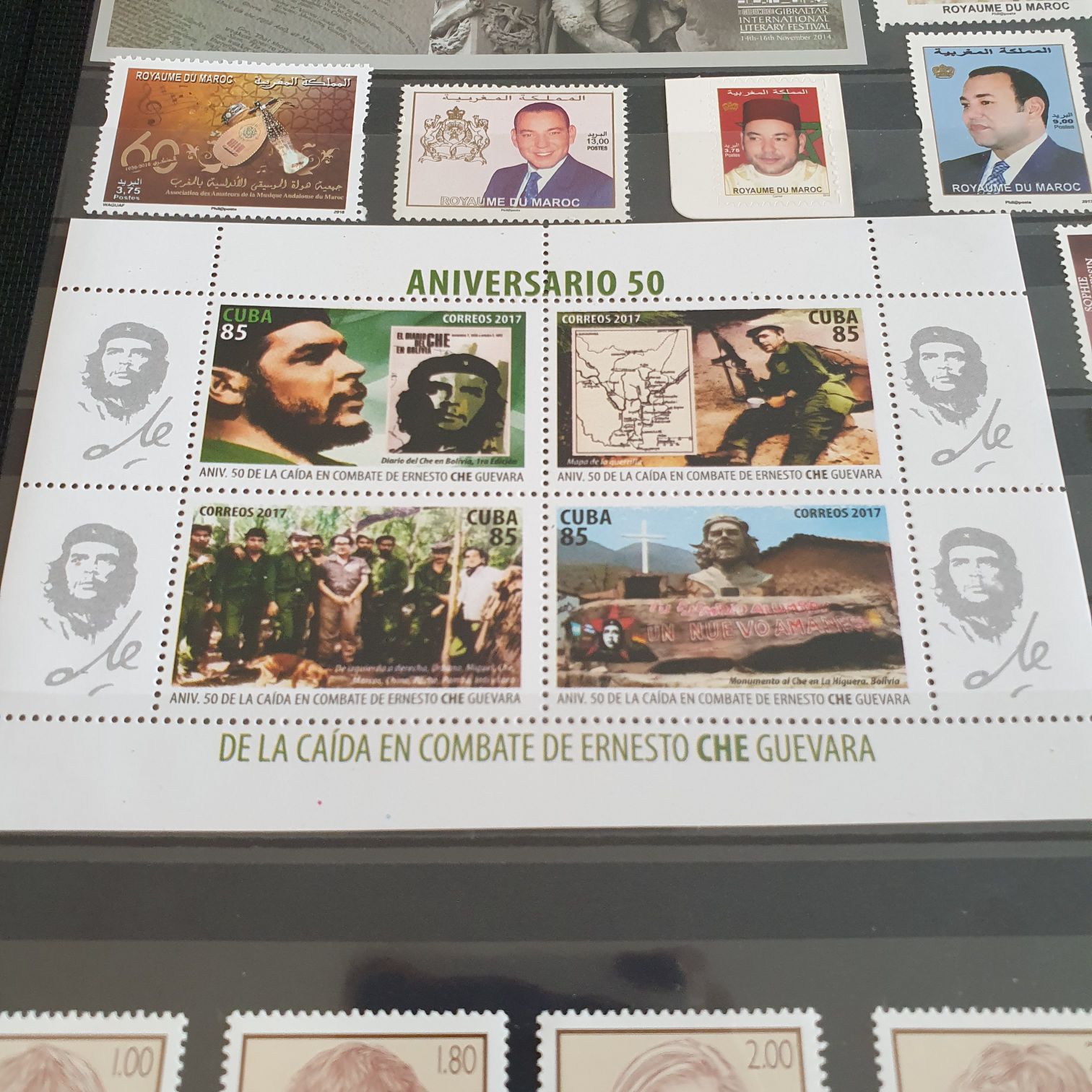 Aniversario 50 De La Caida En Combate De Ernesto Che Guevara  stamp collectible - Main Image 2