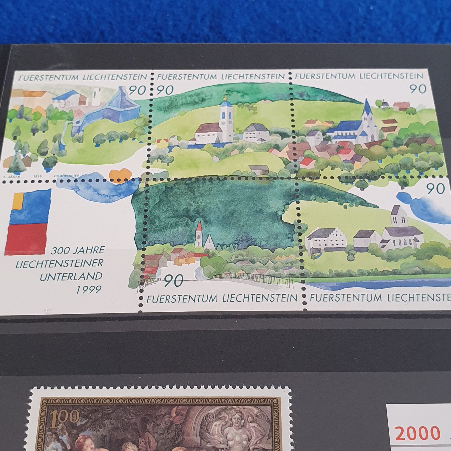 300 Jahre Liechtenstein Unterland  stamp collectible - Main Image 2