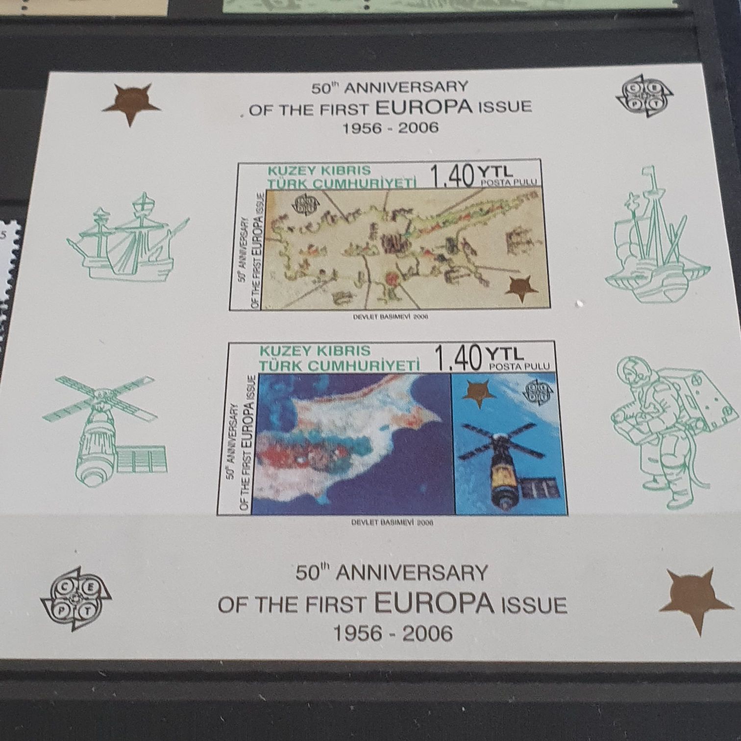 50 Anniversary Of The First Europa Issue  stamp collectible - Main Image 2