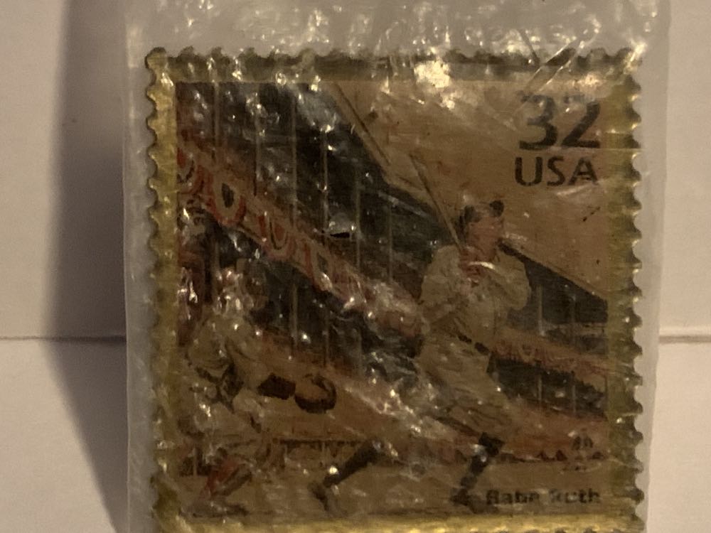 1998 32cent Metal Stamp - 1920s: Babe Ruth  stamp collectible - Main Image 2