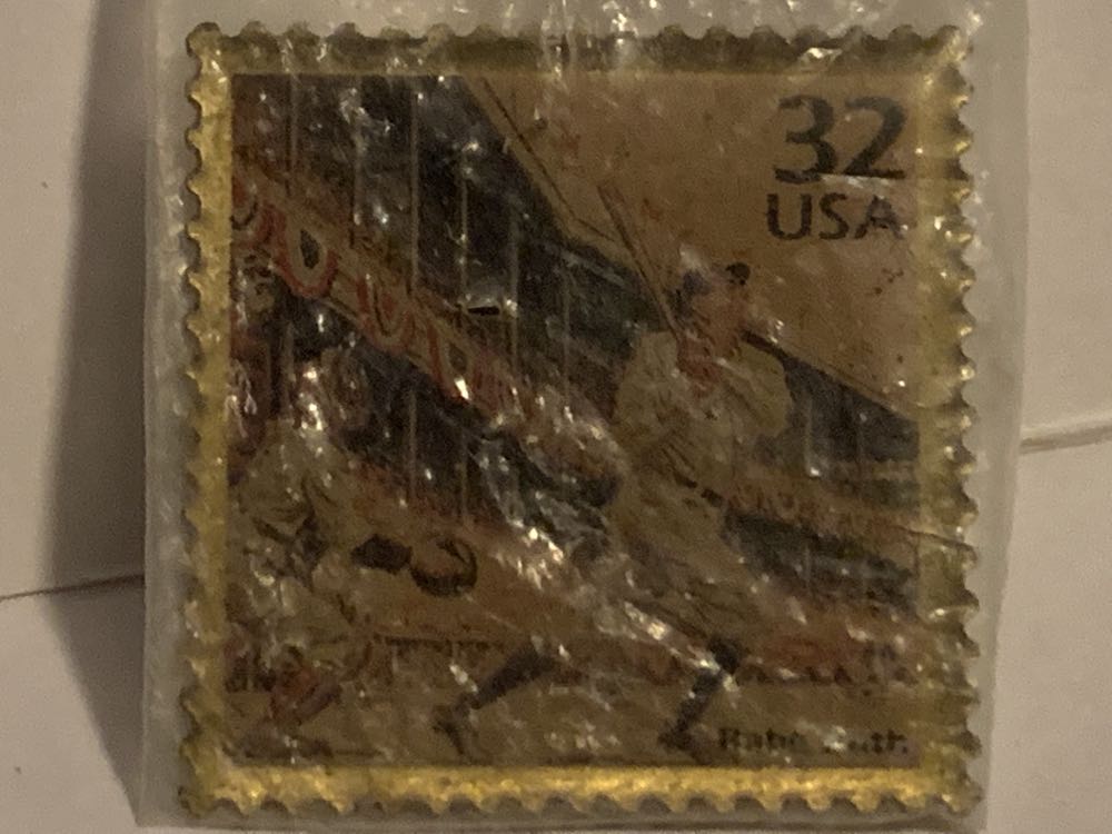 1998 32cent Metal Stamp - 1920s: Babe Ruth  stamp collectible - Main Image 3