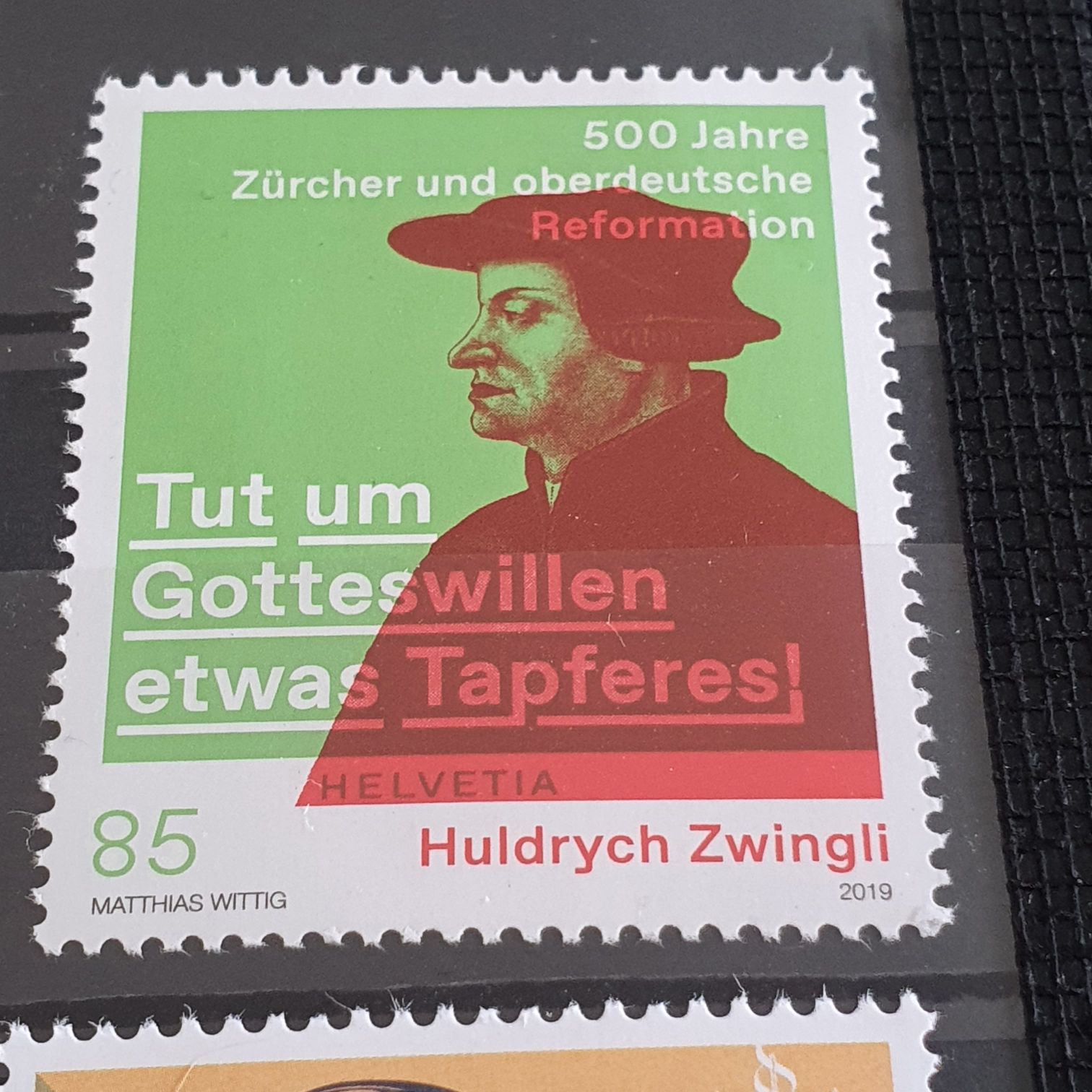 Huldrych Zwinngli  stamp collectible - Main Image 2