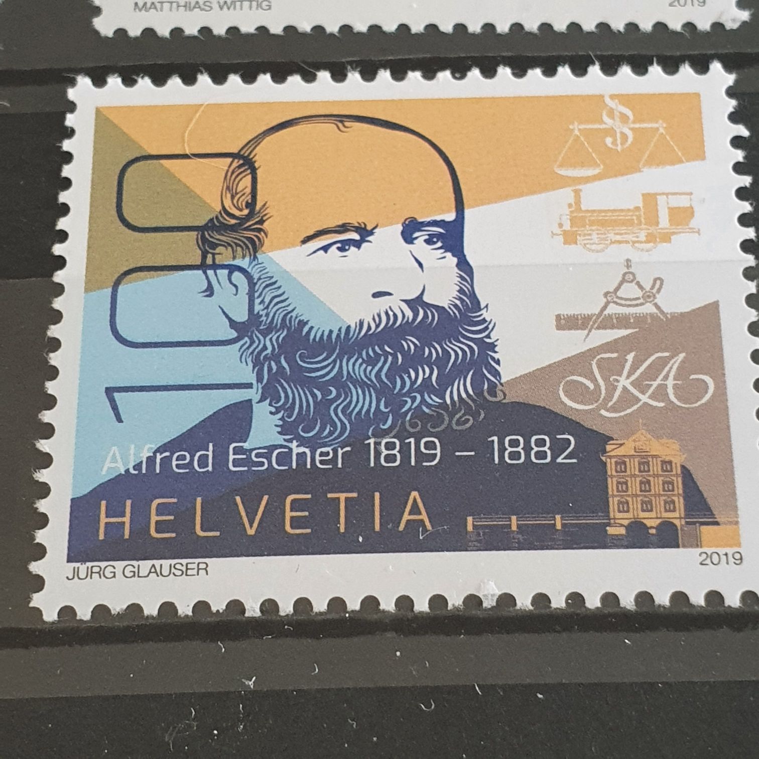 Alfred Escher  stamp collectible - Main Image 2