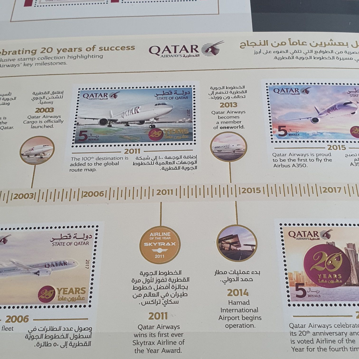 Celebrating 20 Years Of Success  stamp collectible - Main Image 2