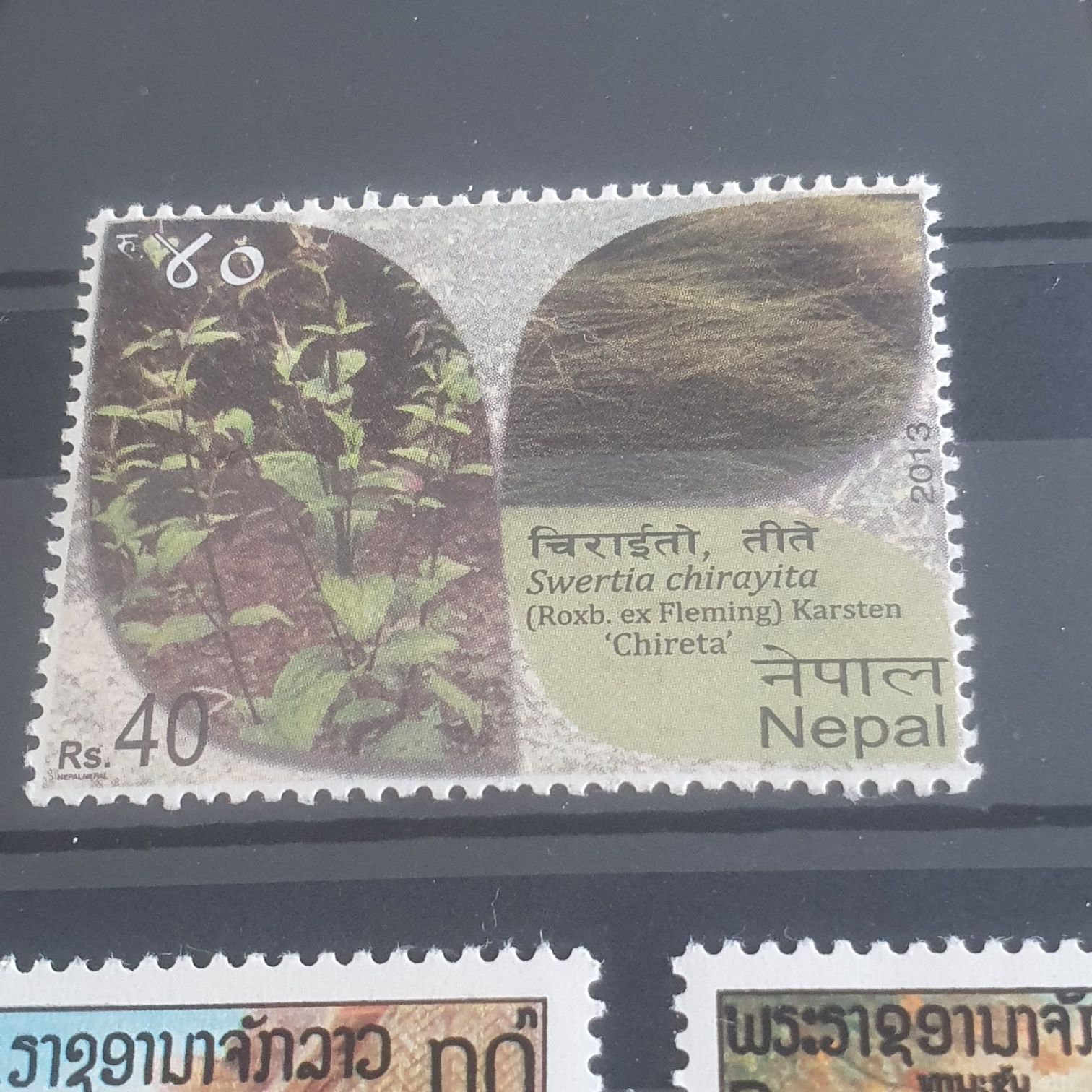 Swertia Shirayita  stamp collectible - Main Image 2