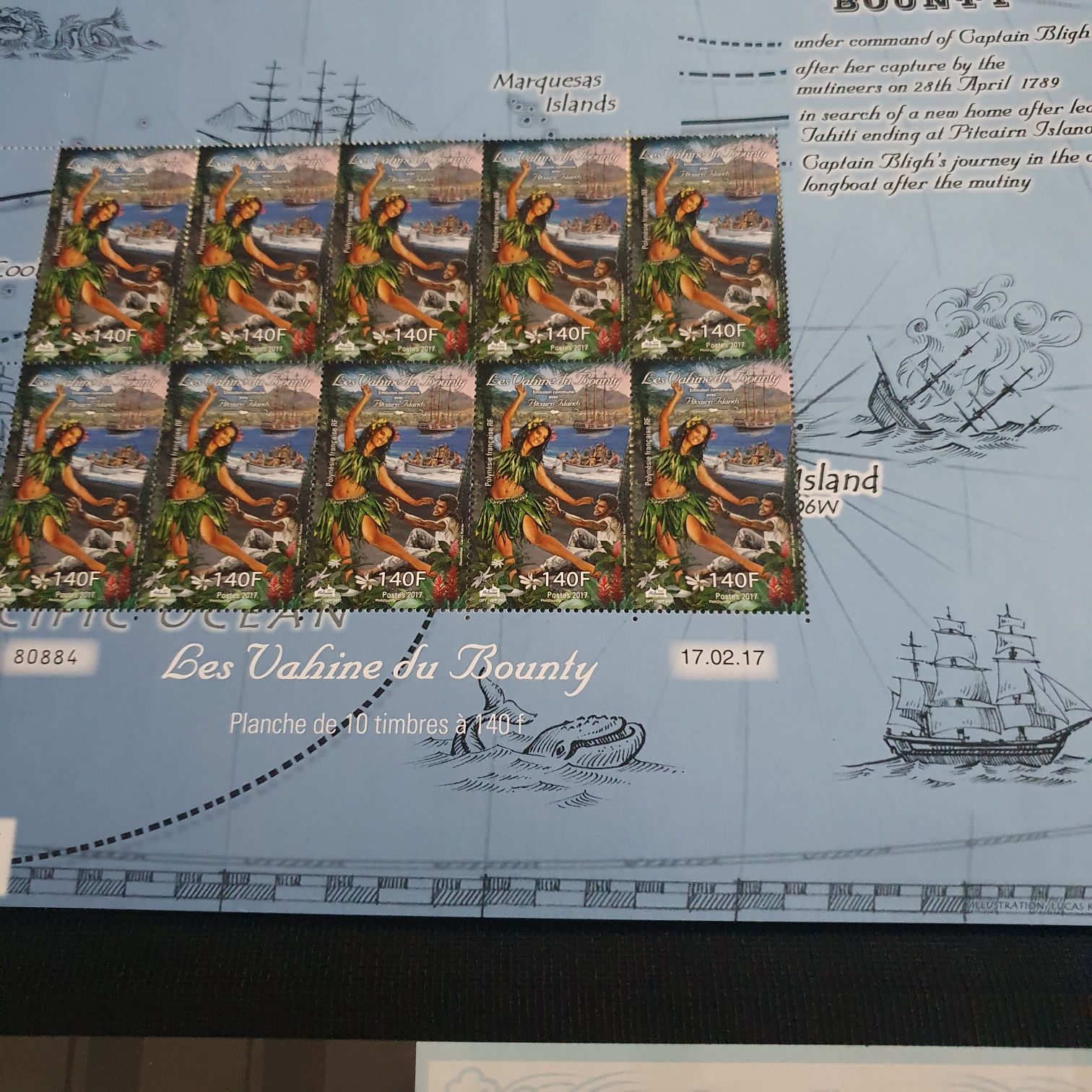 The Route Of The Bounty  stamp collectible - Main Image 2