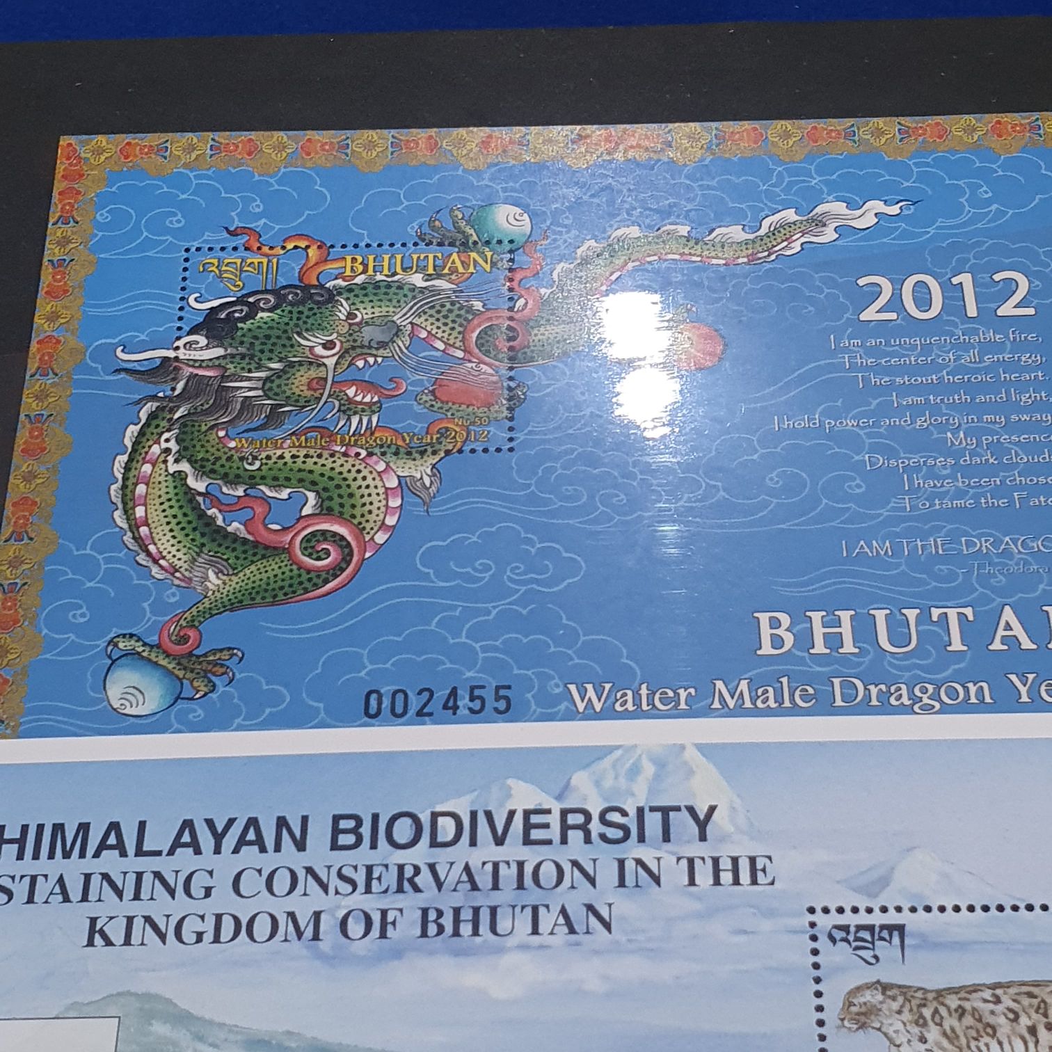 Water Male Dragon Year  stamp collectible - Main Image 2