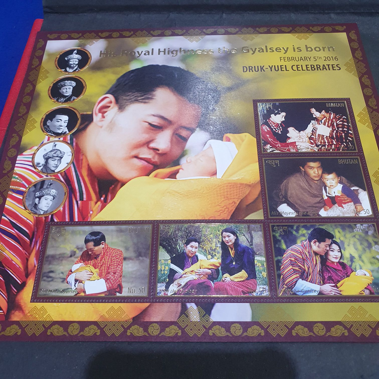His Royal Highness The Gyalsey Is Born  stamp collectible - Main Image 2