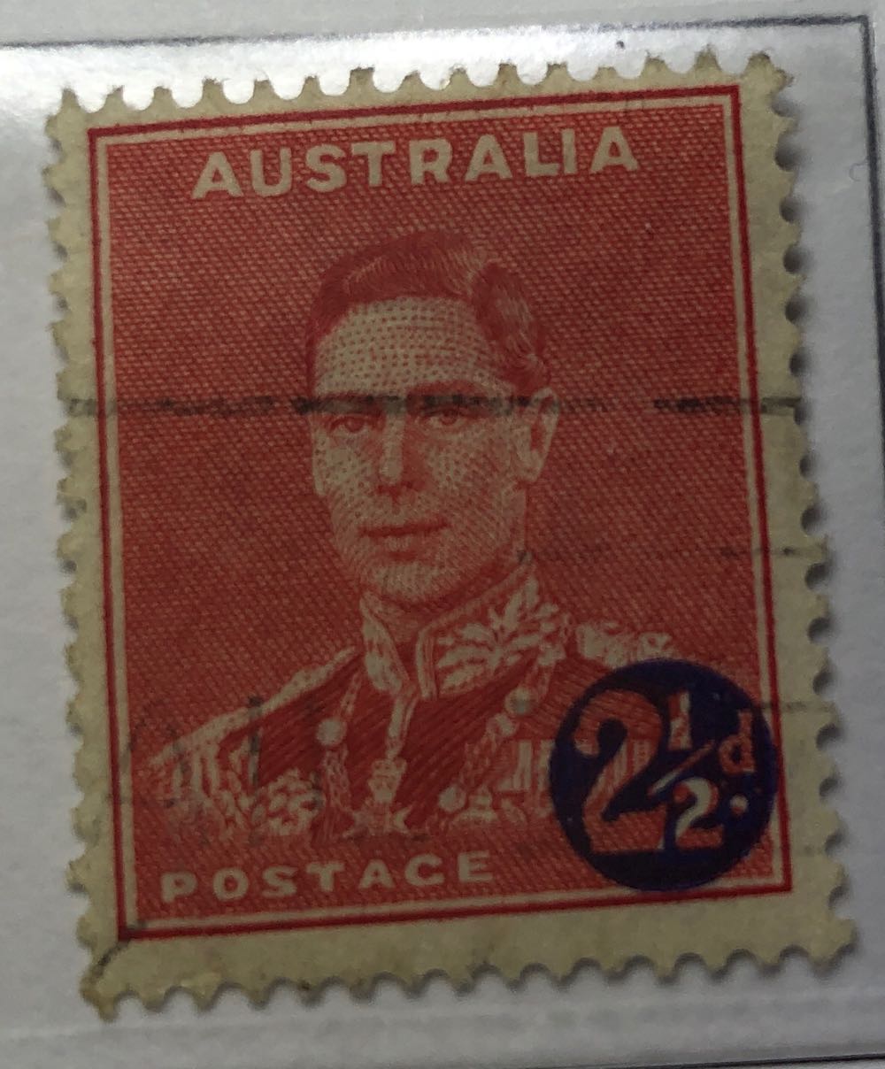 218.  2 ½d On 2d Red George VI  stamp collectible - Main Image 2