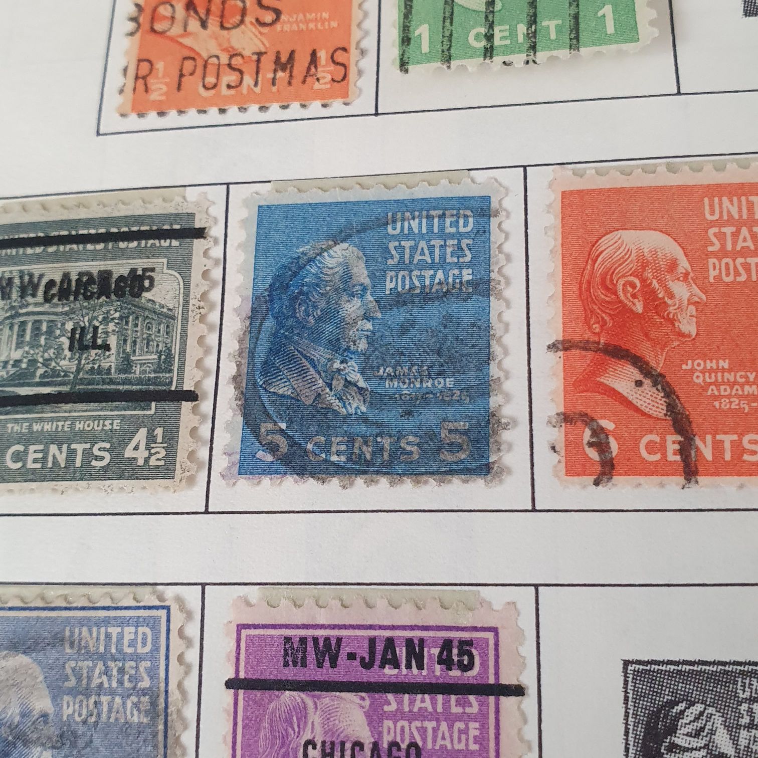 James Monroe  stamp collectible - Main Image 2