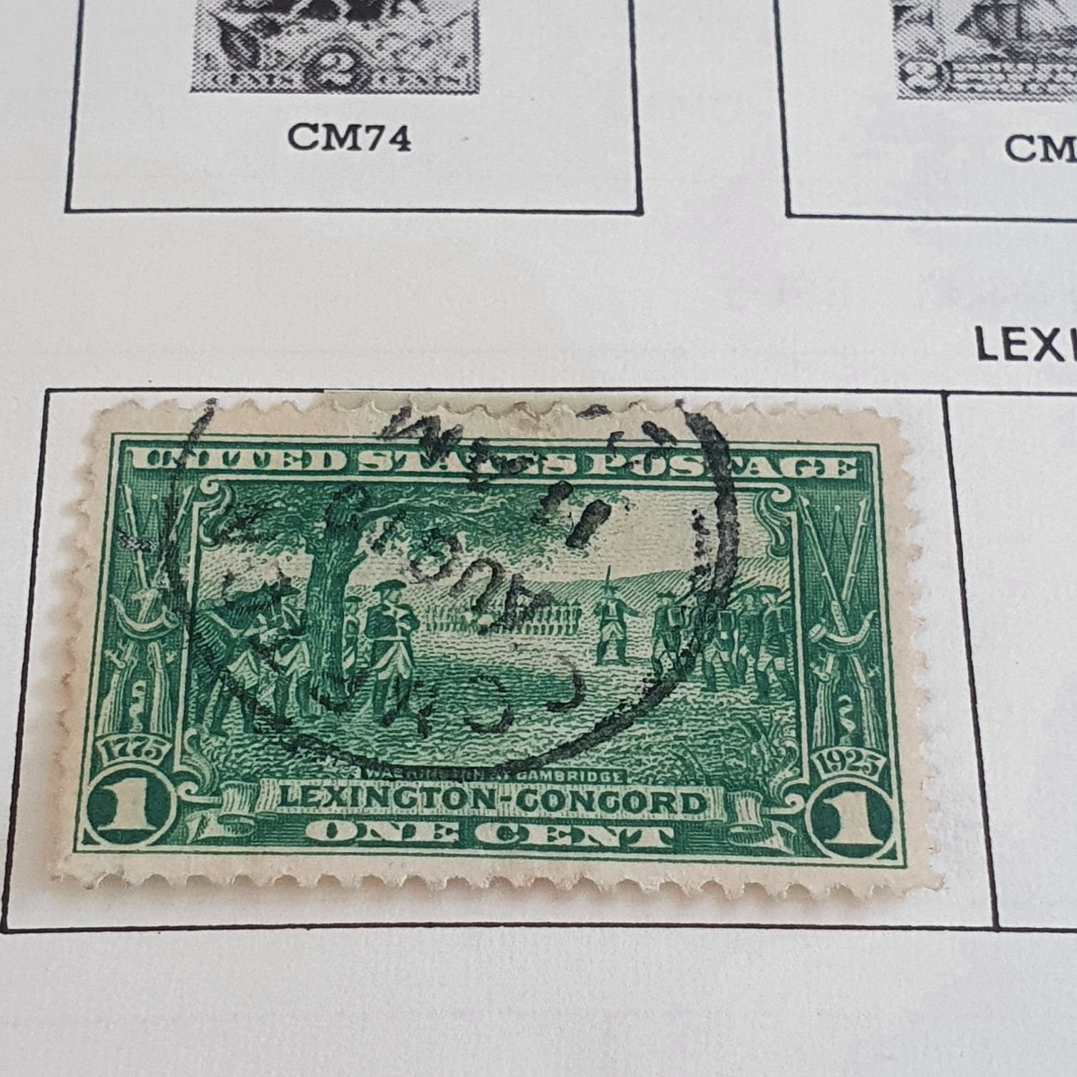 Lexington Concord  stamp collectible - Main Image 2