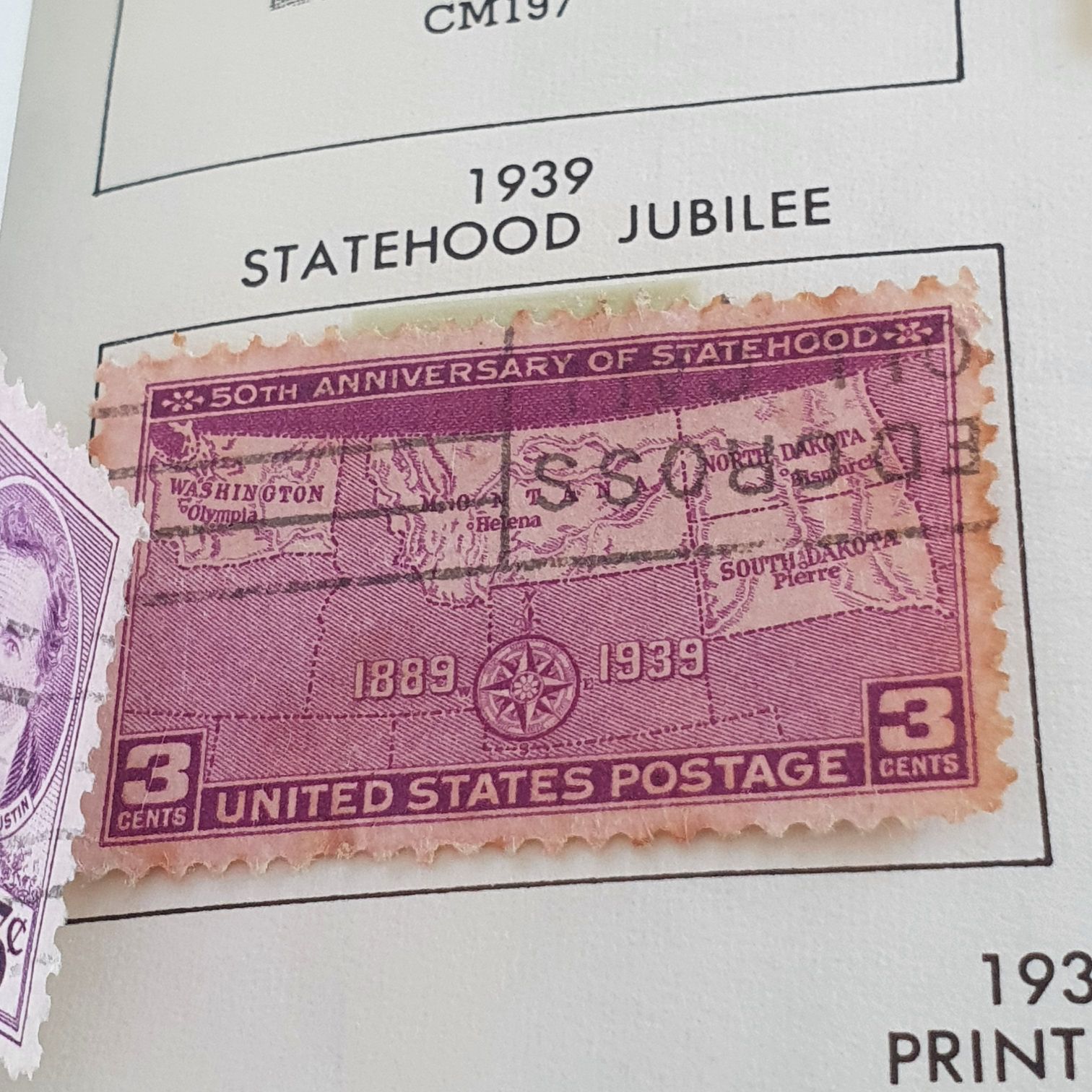 Statehood Jubilee  stamp collectible - Main Image 2