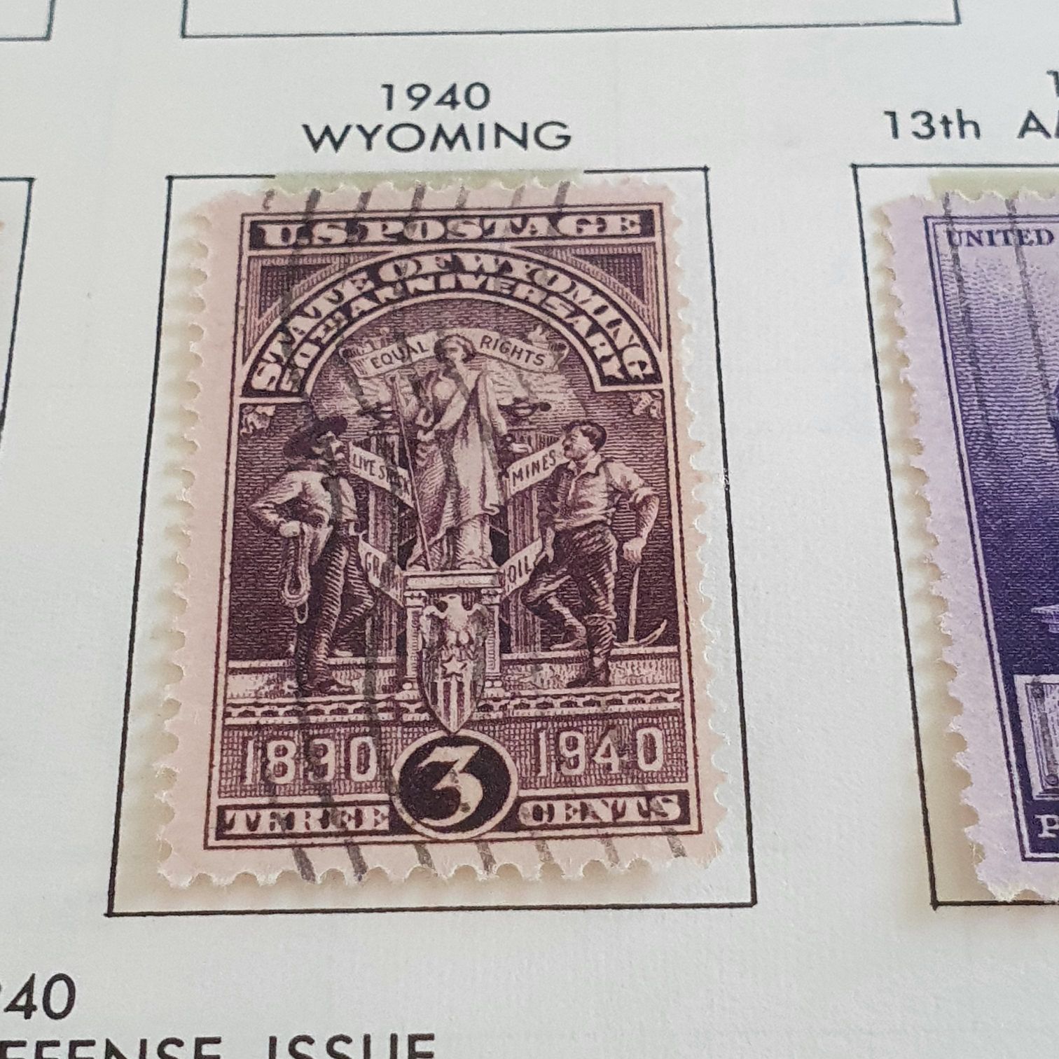 Wyoming  stamp collectible - Main Image 2